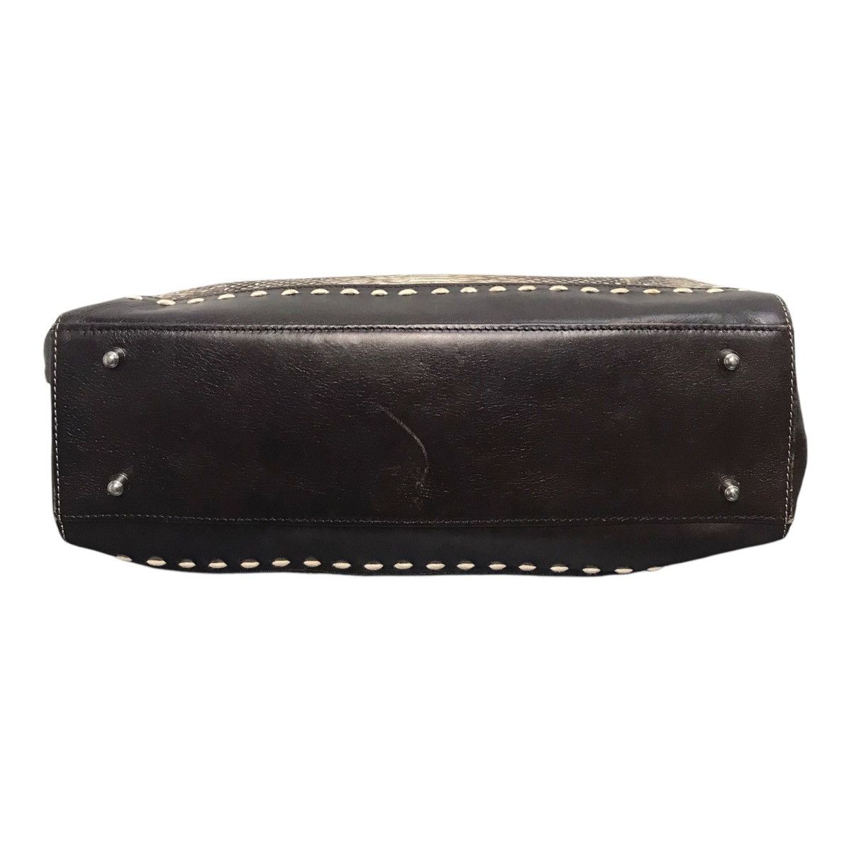 Handmade × Hysteric Glamour × Japanese Brand Thorough Brace python Skin Handbag Size ONE SIZE - 9 Thumbnail