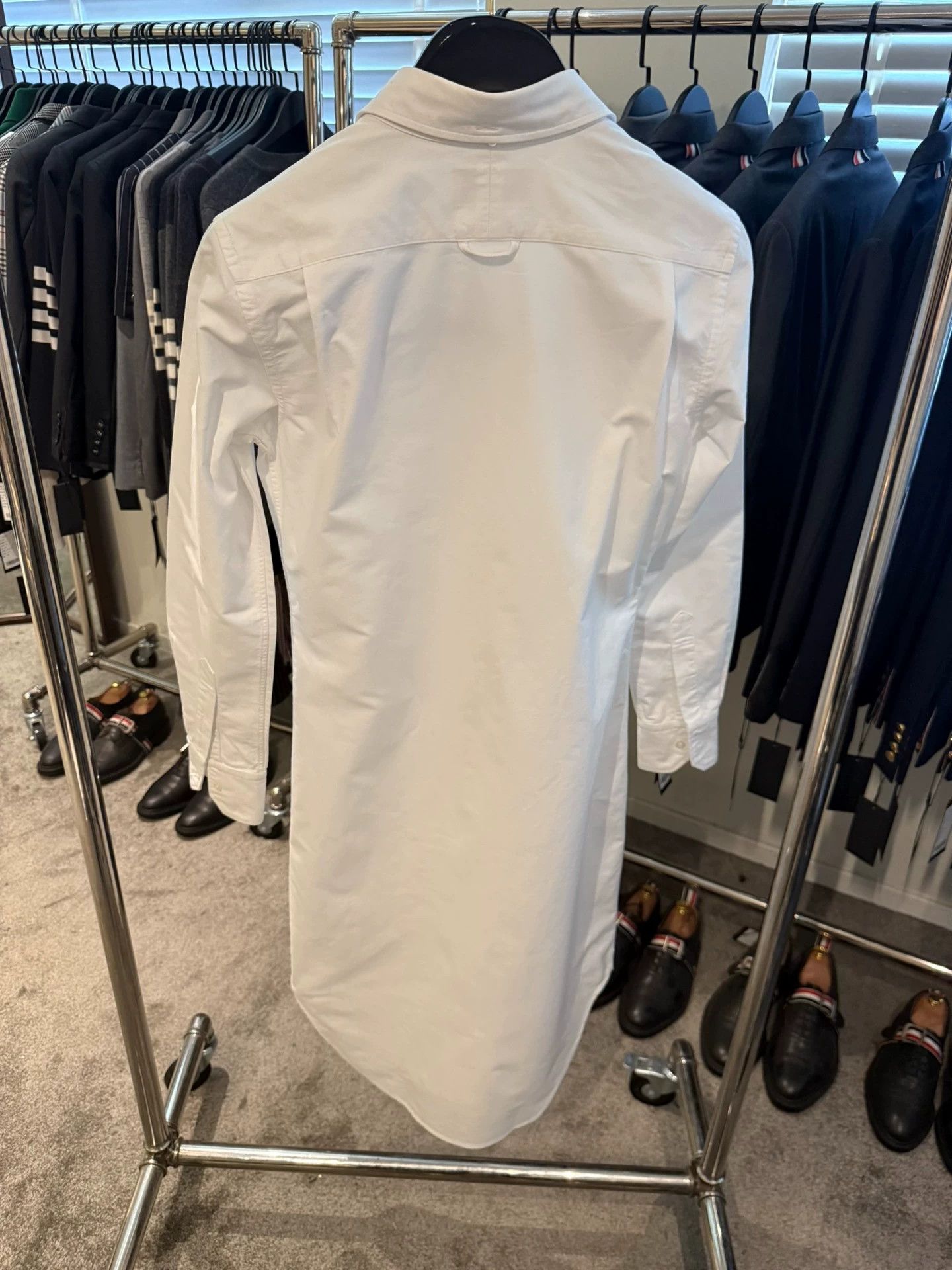 Thom Browne Thom Browne Women's White Classic Shirt Dress Size XS / US 0-2 / IT 36-38 - 2 Thumbnail