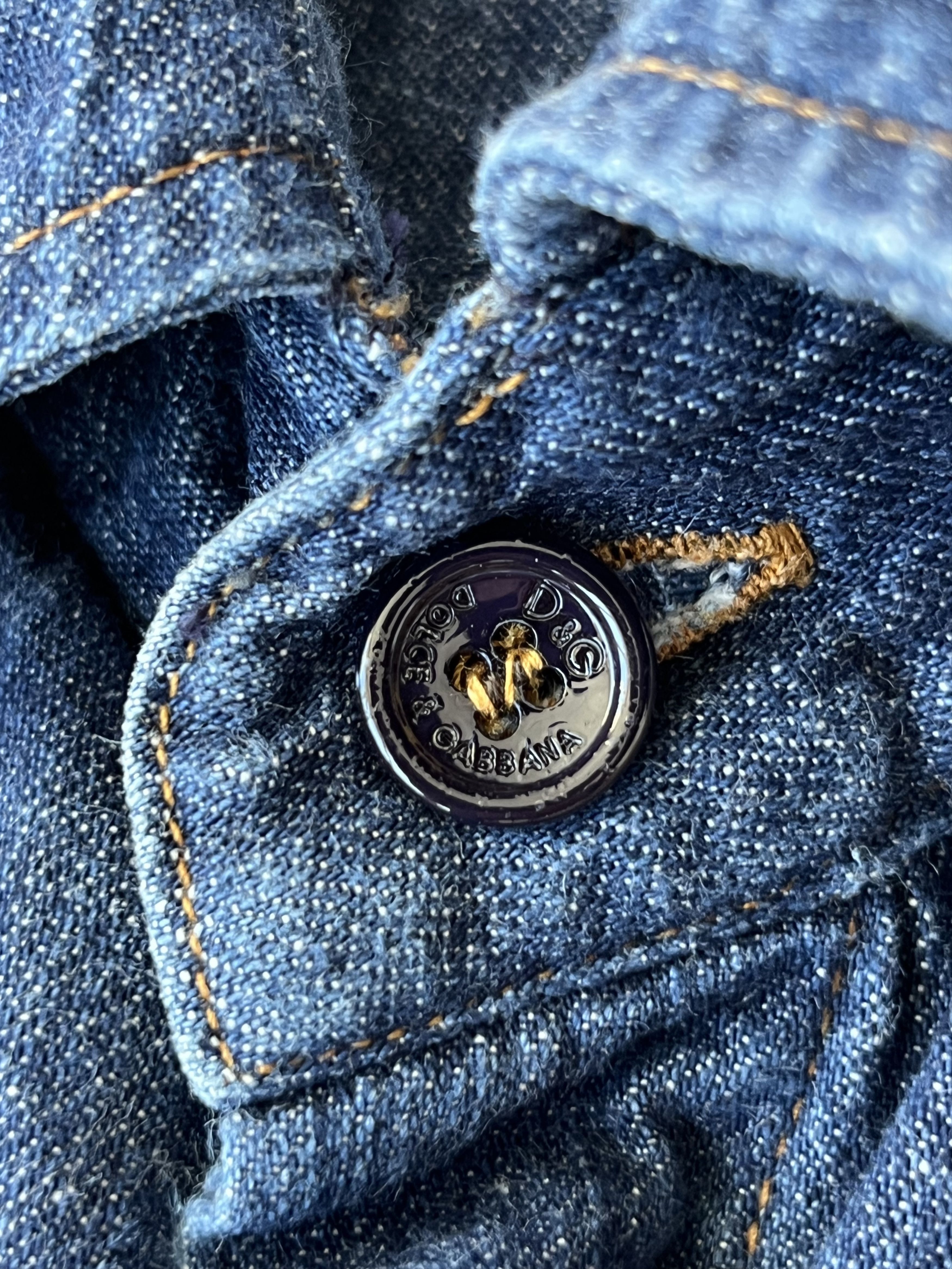 Dolce & Gabbana DOLCE&GABBANA Vintage Denim Corduroy Shirt 2000s Size US L / EU 52-54 / 3 - 10 Thumbnail