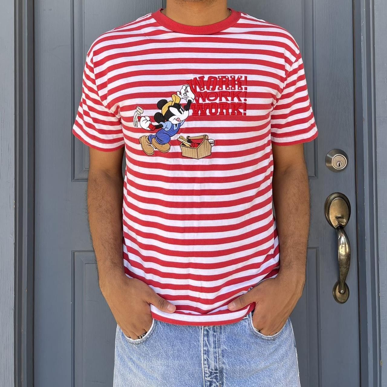 Disney MICKEY MOUSE “WORK WORK WORK” TEE Size US M / EU 48-50 / 2 - 3 Thumbnail