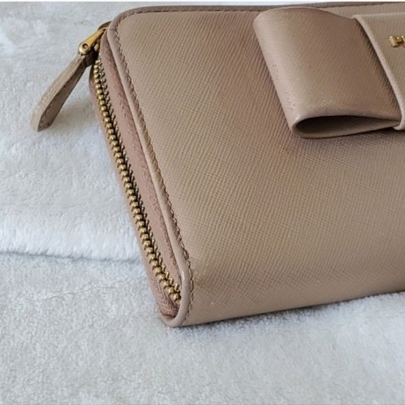 Prada PRADA NUDE BOW ZIPPY Wallet cardholder Size ONE SIZE - 9 Thumbnail