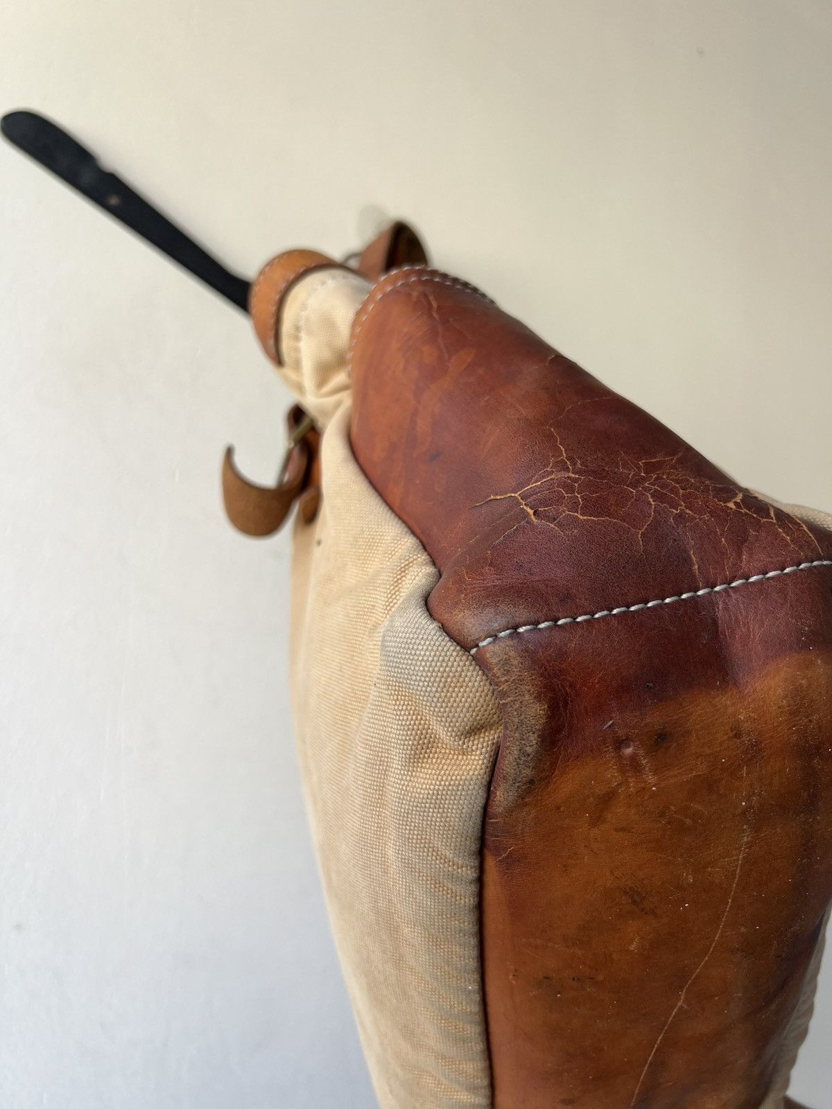 Bronson MFG. CO. Vintage Bronson Leather Distressed Heavy Leather Tote Bag Size ONE SIZE - 20 Thumbnail