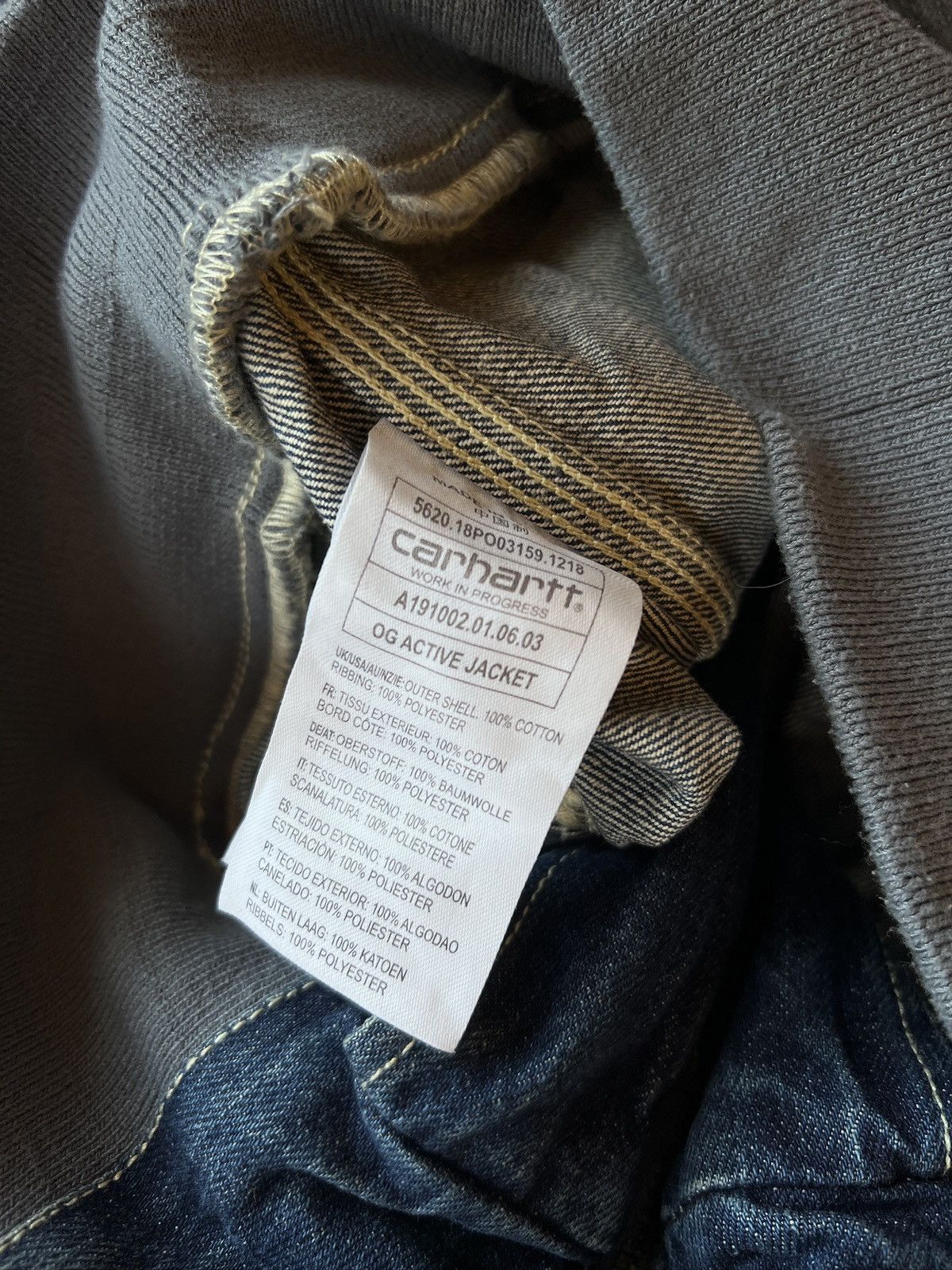 Carhartt Rare Carhartt OG Active Jacket (Denim) Size US XL / EU 56 / 4 - 11 Thumbnail