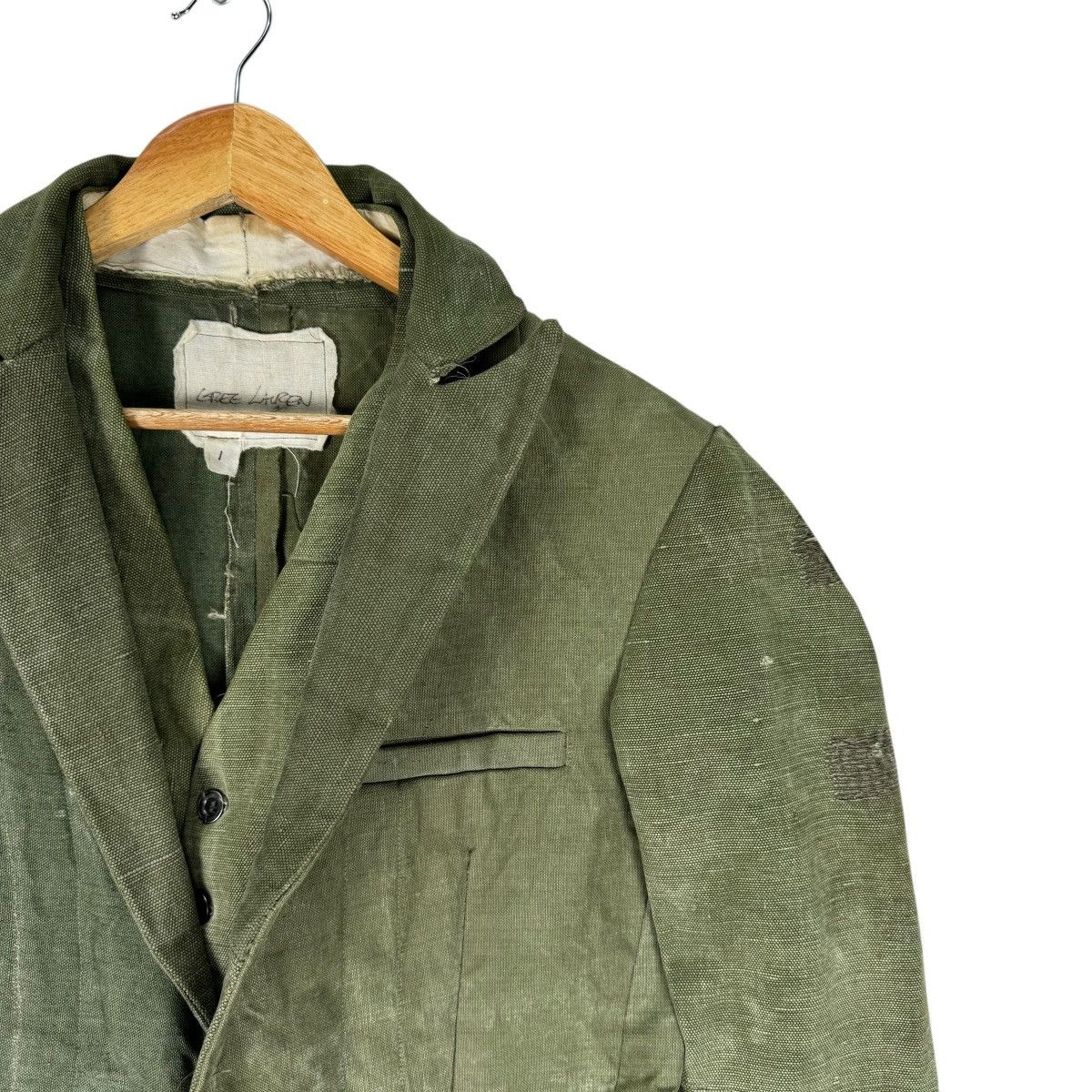 Greg Lauren ☀️GREG LAUREN LINEN DUFFLE MILITARY JACKET Size US S / EU 44-46 / 1 - 9 Thumbnail