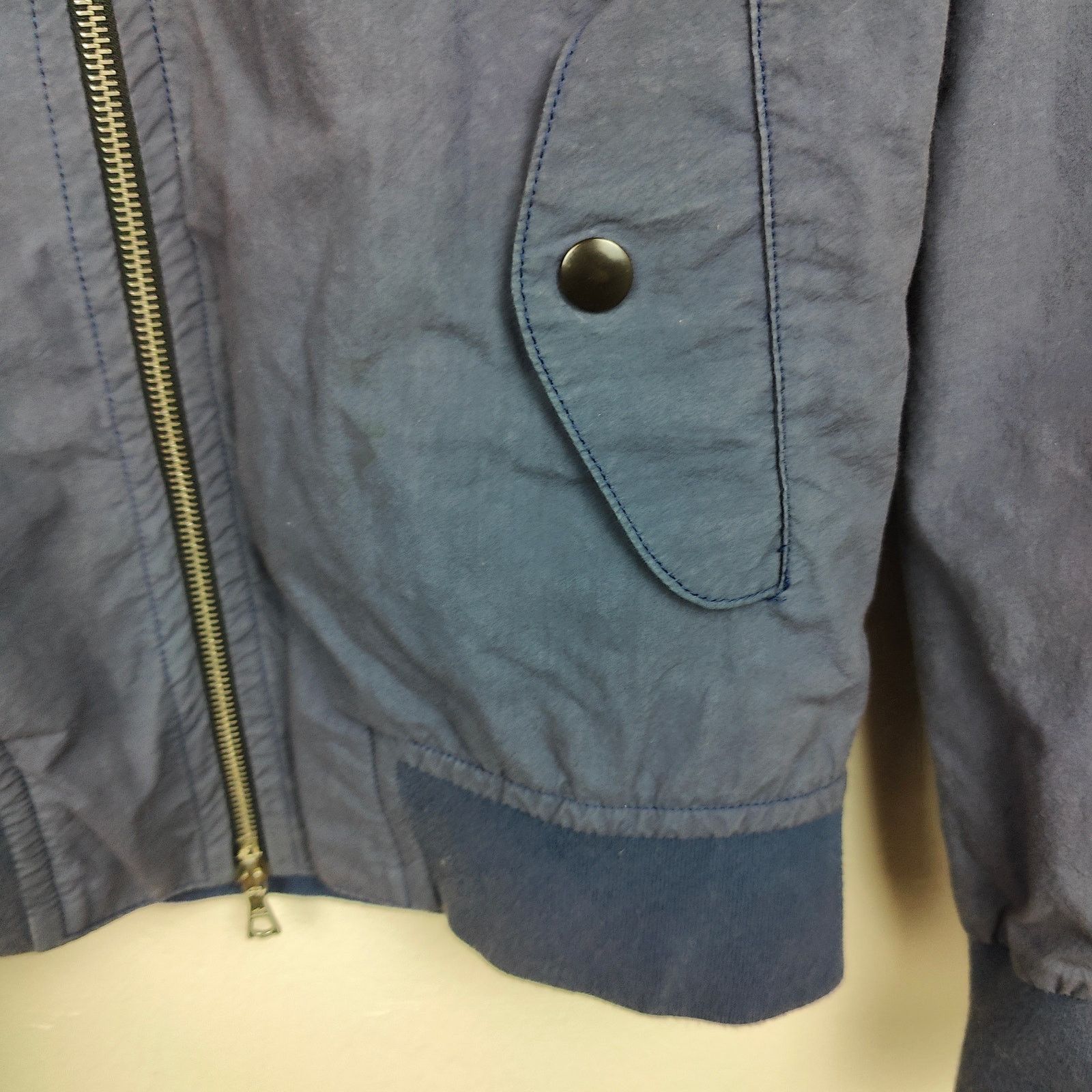 John Elliott John Elliott Co Bomber Jacket 1 Small Blue Full Zip Cotton Size US S / EU 44-46 / 1 - 3 Thumbnail