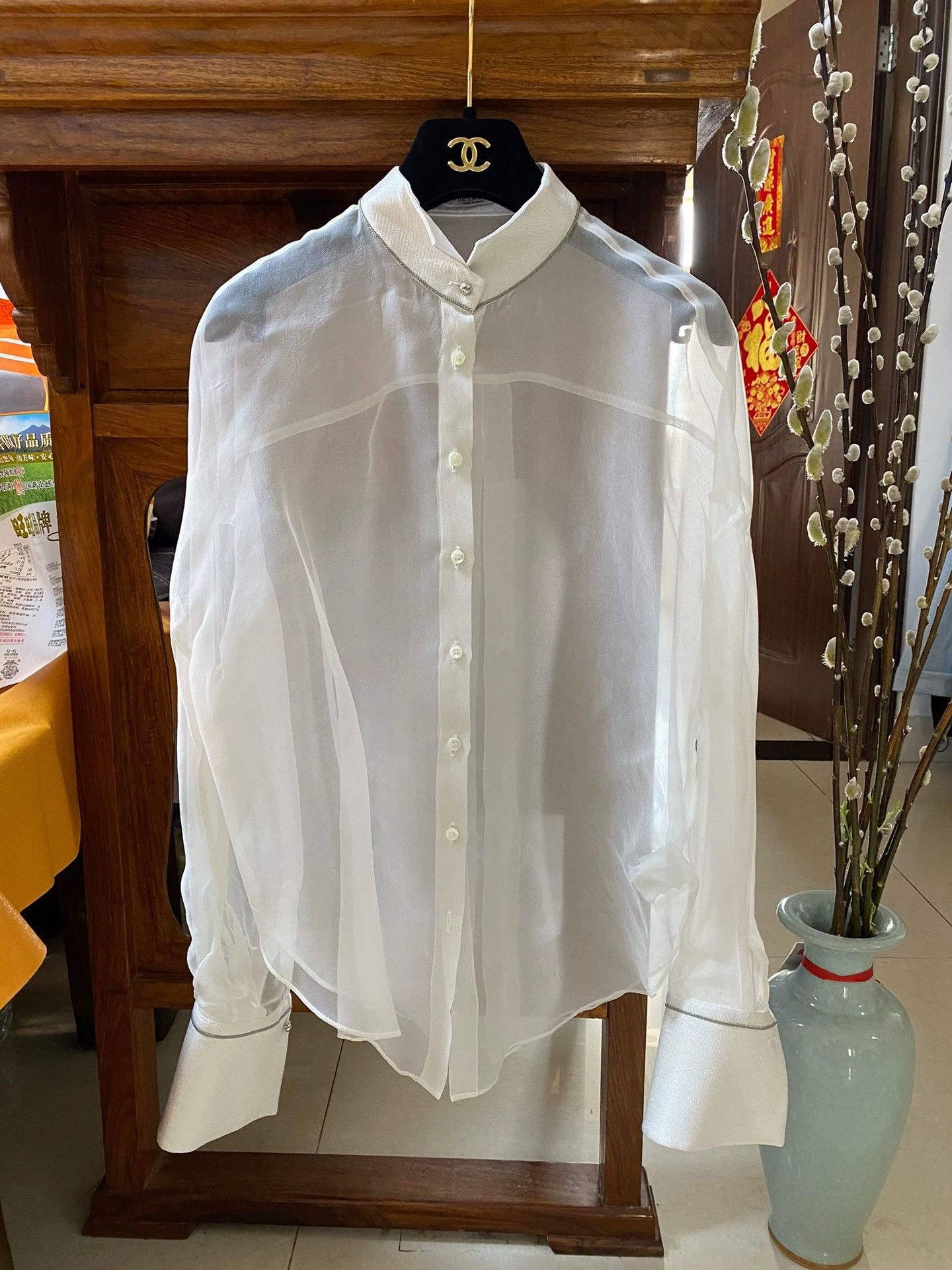 Brunello Cucinelli Brunello Cucinelli Organza Women's Shirt - dmc Size US M / EU 48-50 / 2 - 1 Thumbnail