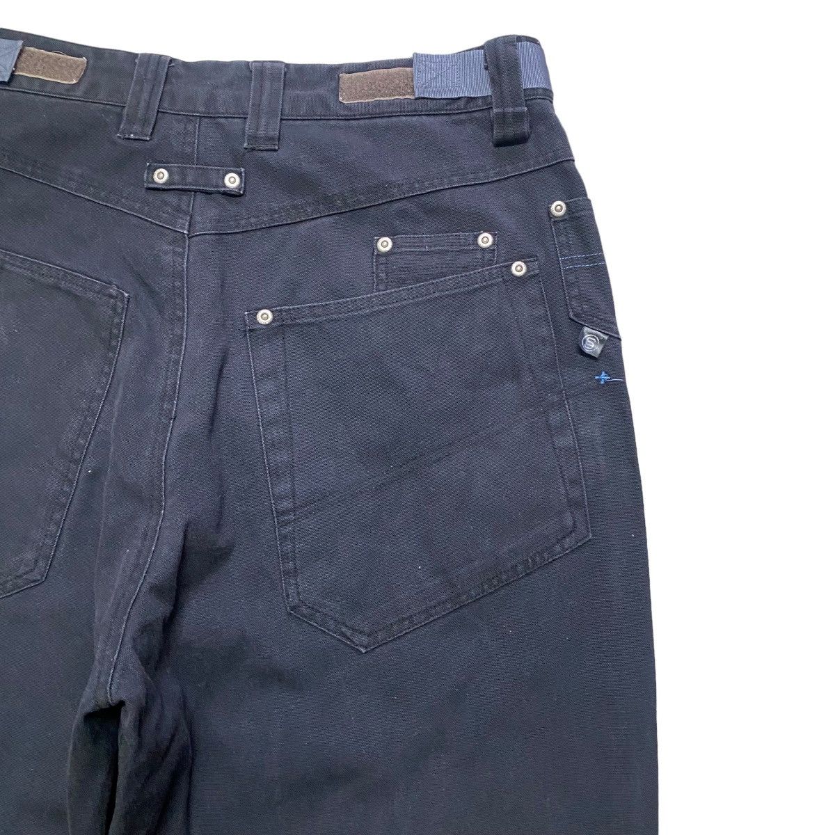Japanese Brand SOLJAH Velcro Strap Baggy Pants Similar Girbaud Size US 32 / EU 48 - 11 Thumbnail