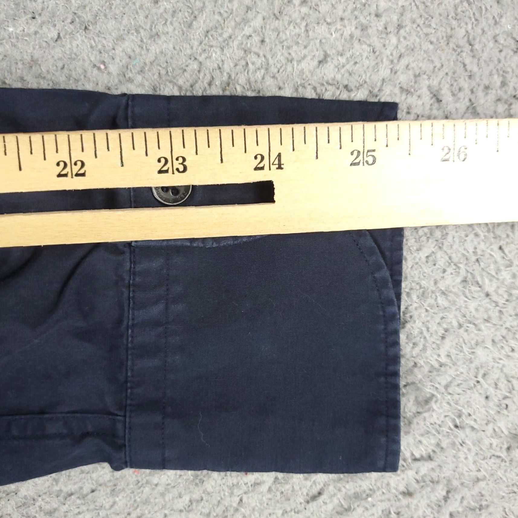 Rag & Bone Rag & Bone Shirt Mens Size 16 Navy Blue Dress Button Up Long Sleeve - Regular Fit, Cotton, Non-Iron, Classic Business Shirt Mens Size 42R - 6 Thumbnail