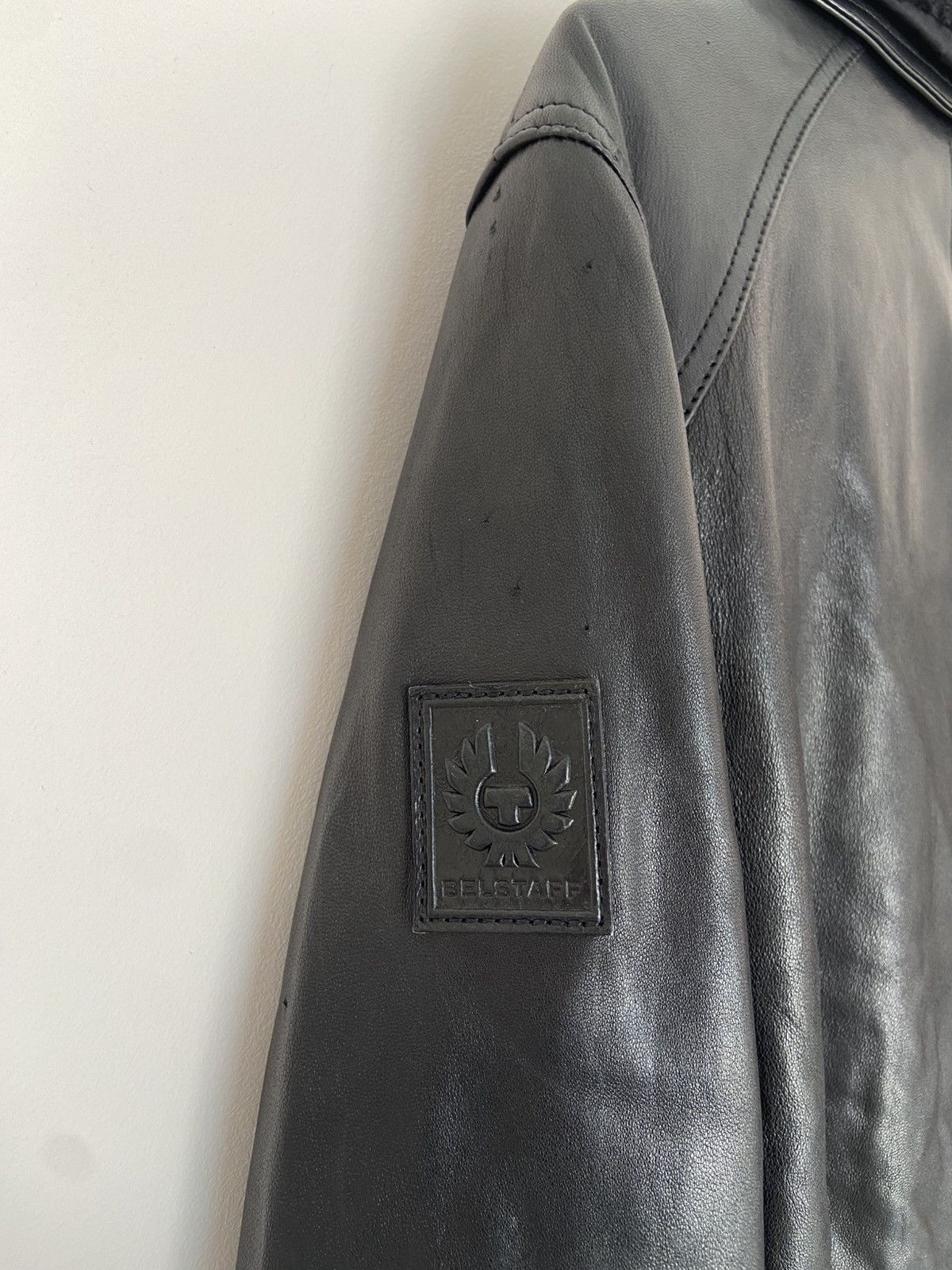 Belstaff Belstaff Leather Bomber Jacket Size US XL / EU 56 / 4 - 8 Thumbnail