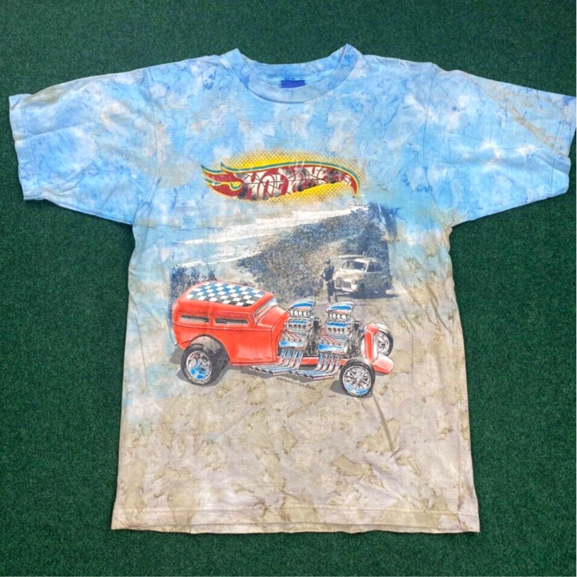 Gloverall 1999 Hot Wheels Vintage All Over Print Large Fits M Shirt tie tye dye surf crate Size US L / EU 52-54 / 3 - 1 Thumbnail
