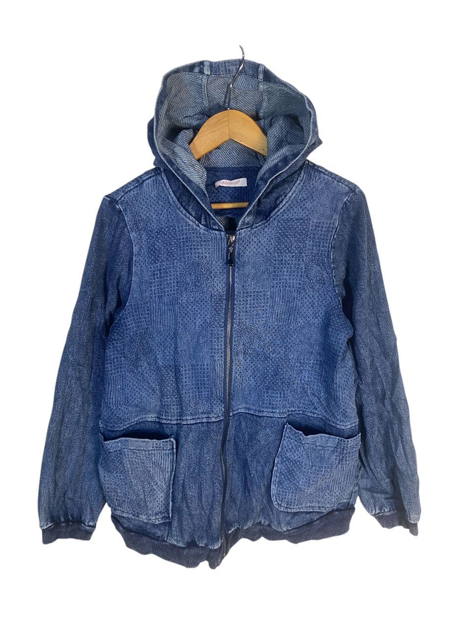 Japanese Brand Unisex🔥 alyssum denim zipper hoodie Size US M / EU 48-50 / 2 - 1 Thumbnail