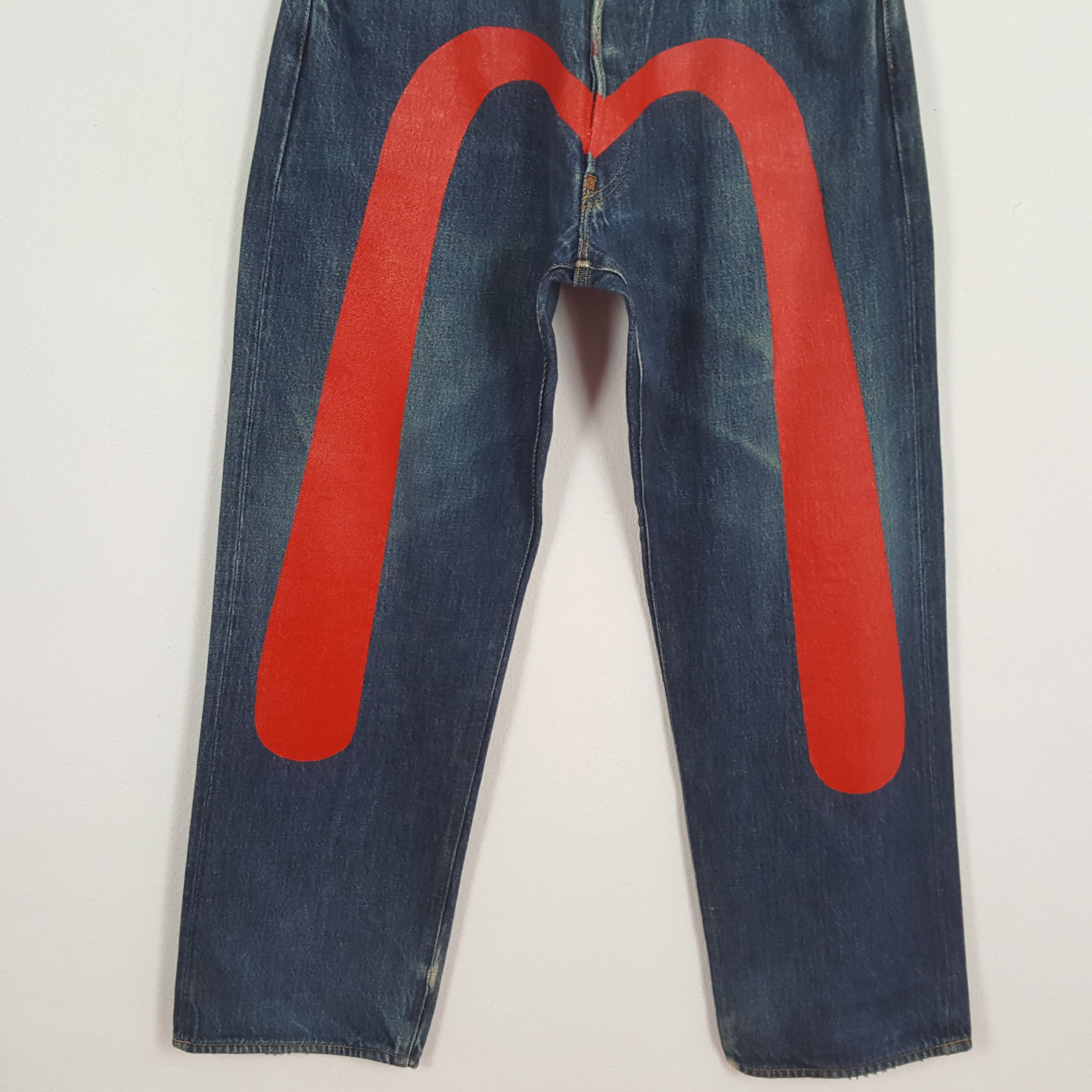 Evisu EVISU Jeans Japanese Brand Streetwear Custom Daicock Style Size US 32 / EU 48 - 3 Thumbnail