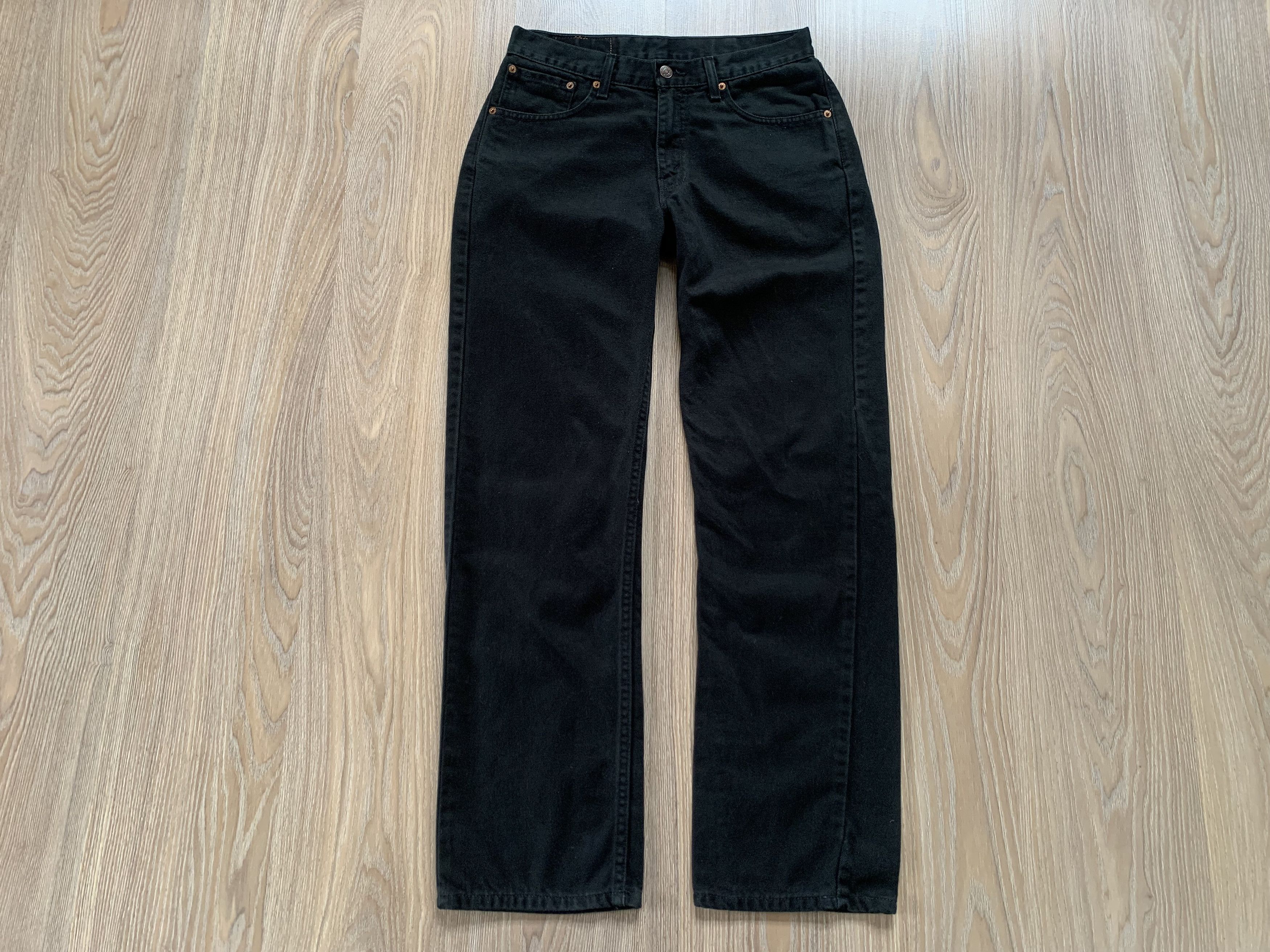 Levi's Levi’s 751 Black Straight Fit Jeans Size US 30 / EU 46 - 2 Thumbnail