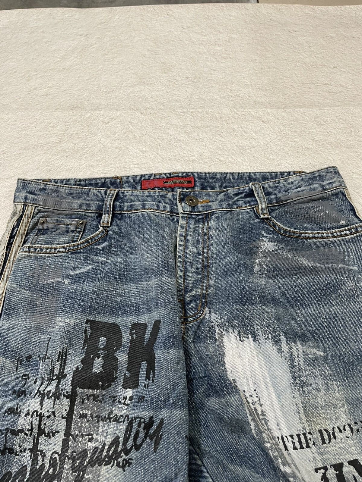 Hysteric Glamour 00s Conycuny Y2K Graphic Printed Denim Wide Leg Archive Size US 33 - 5 Thumbnail