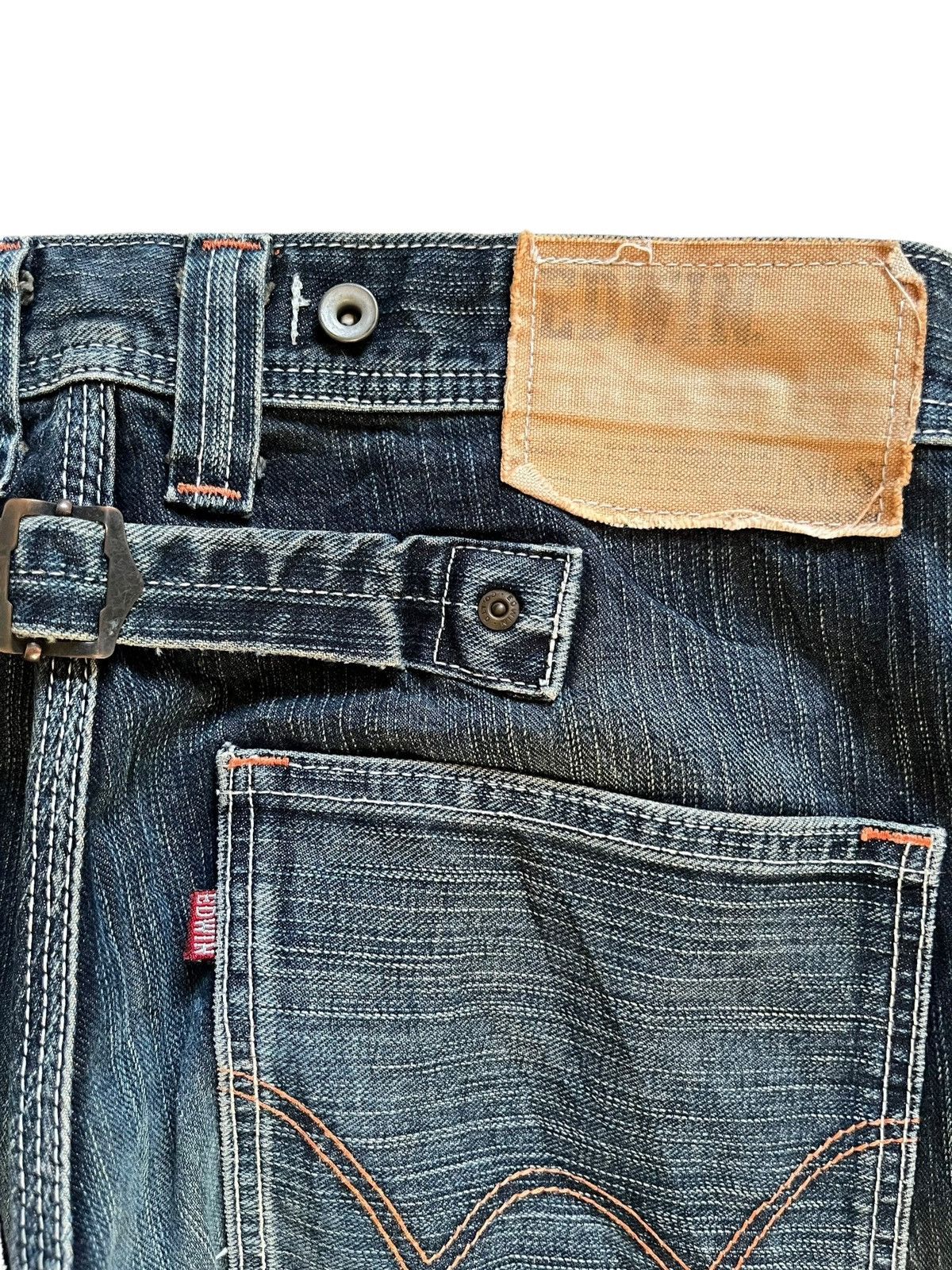 Edwin Vintage Edwin Buckle Back Carpenter Mud Wash Baggy Jeans Size US 31 - 8 Thumbnail