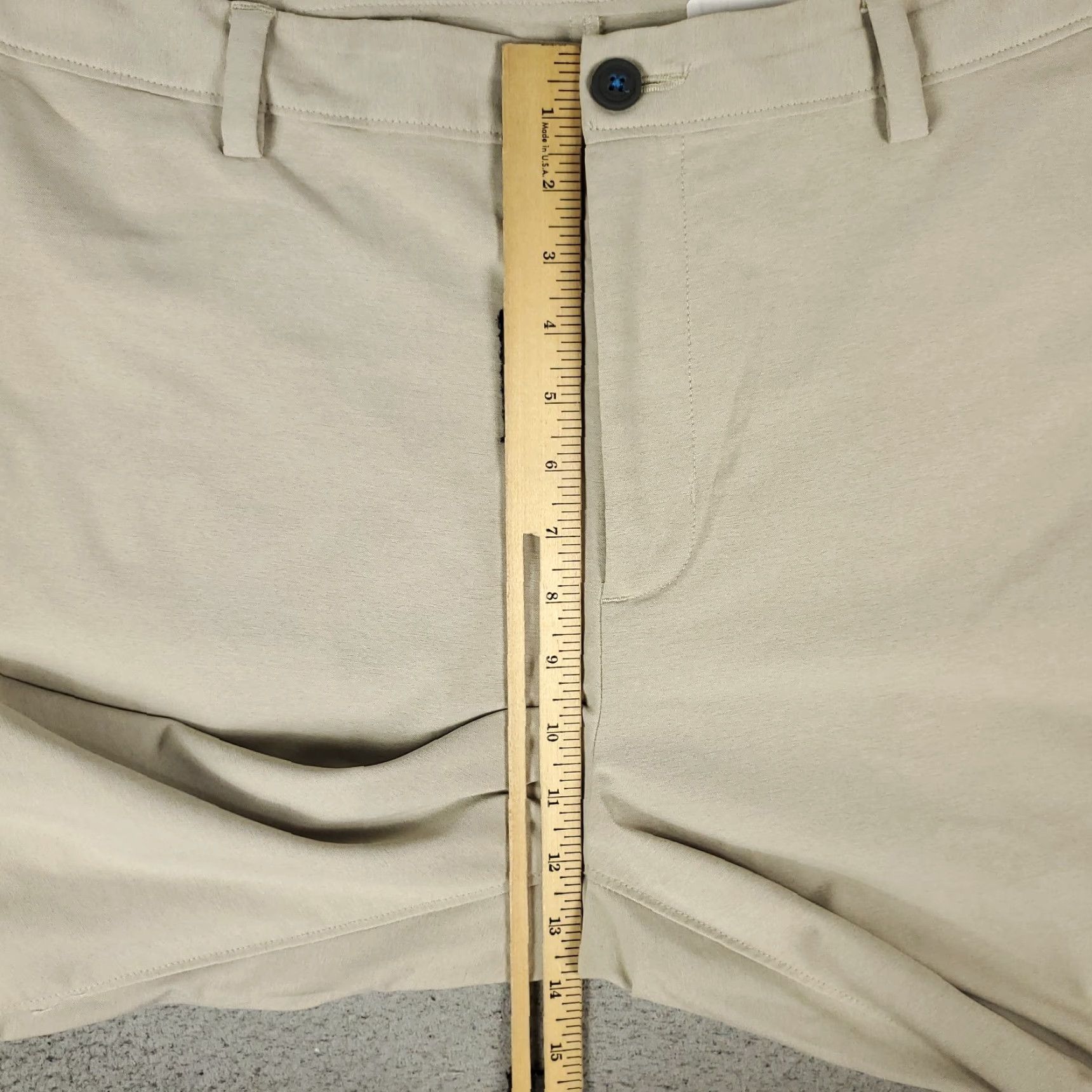 Tommy Bahama Tommy Bahama Pants Mens 42x32 Beige Polyester Flat Front Chino Trousers Size US 42 / EU 58 - 4 Thumbnail