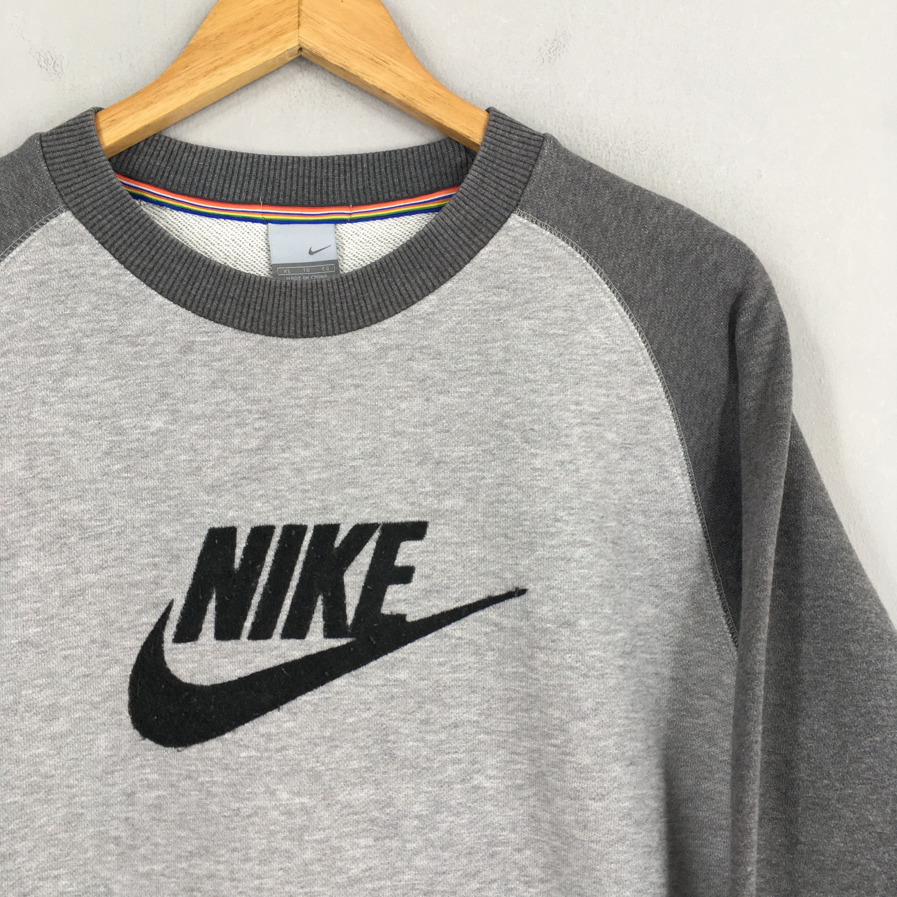 Nike × Sports Specialties Vintage Nike Swoosh Gray Sweatshirt Medium Size US M / EU 48-50 / 2 - 2 Thumbnail