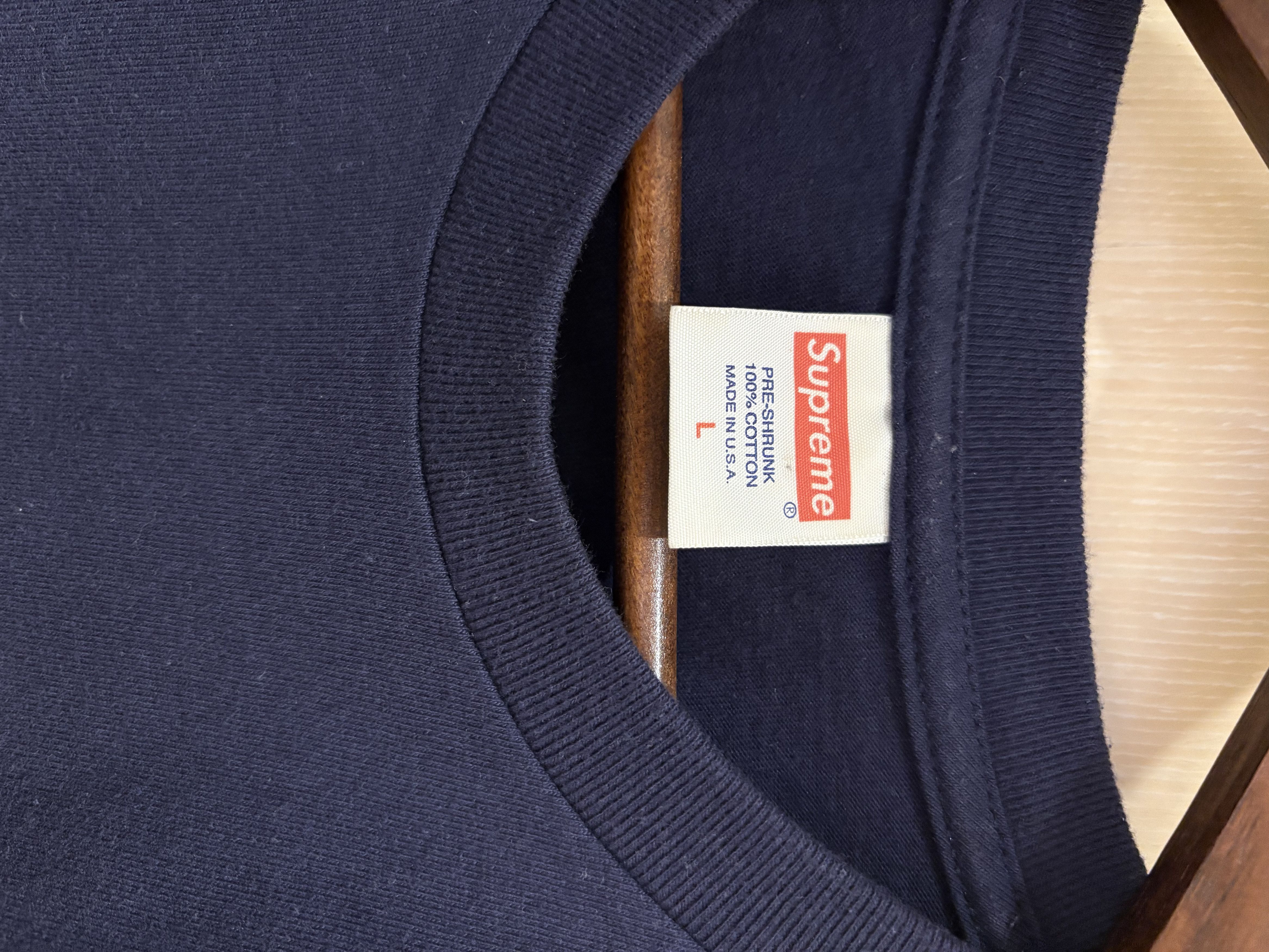 Supreme Supreme Bling Box Logo Tee SS13 Navy Like New Size US L / EU 52-54 / 3 - 3 Thumbnail