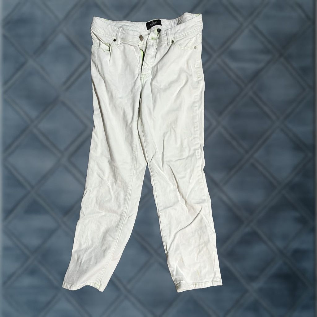 Vintage Chico's Women's So Slimming White Denim Cotton Stretch Ankle Jeans Size 00 Size 24" / US 00 / IT 34 - 1 Thumbnail