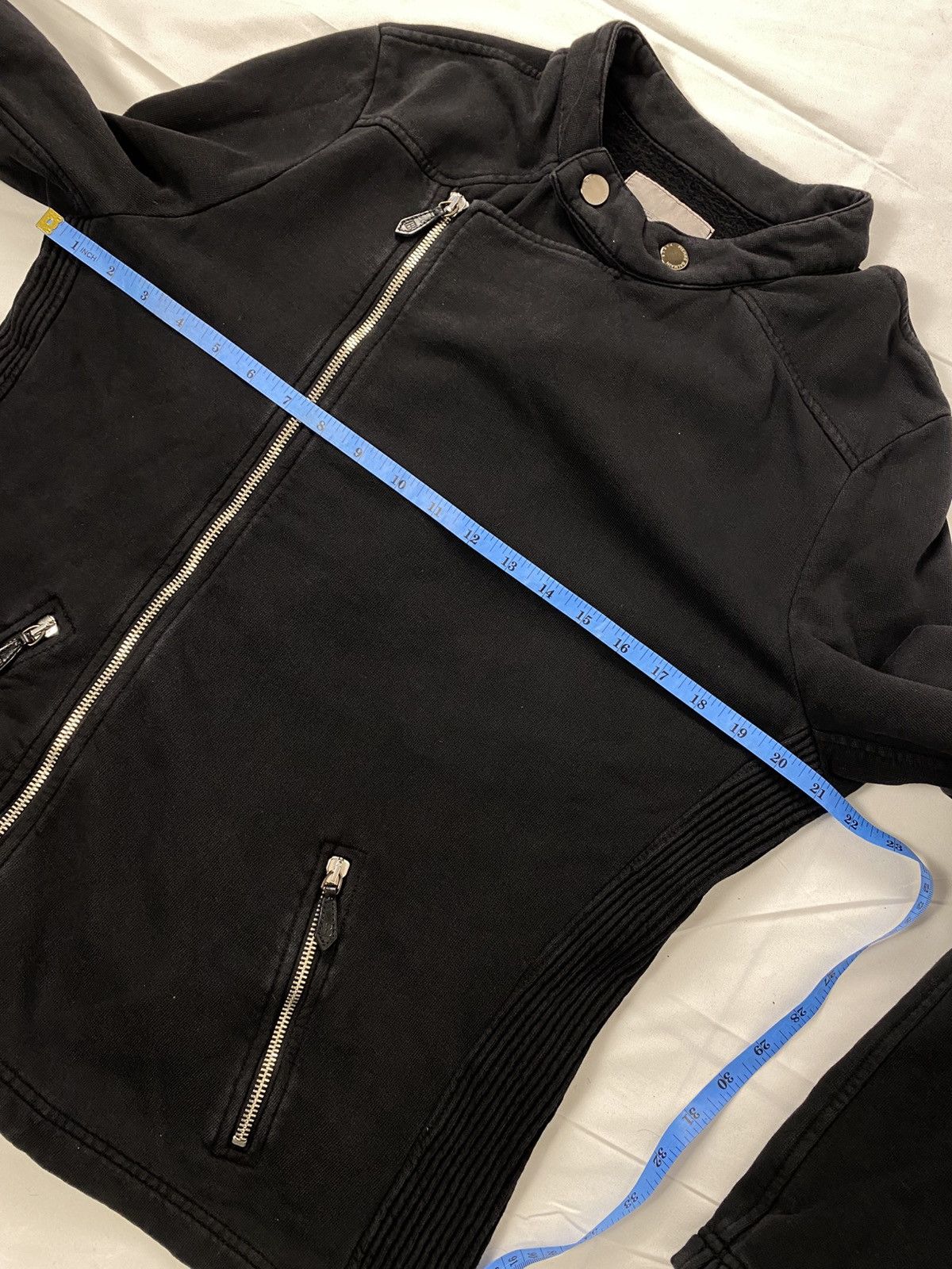 Balmain Rare 🔥 Pierre Balmain Black Biker Asymmetrical Jacket Size US M / EU 48-50 / 2 - 16 Thumbnail