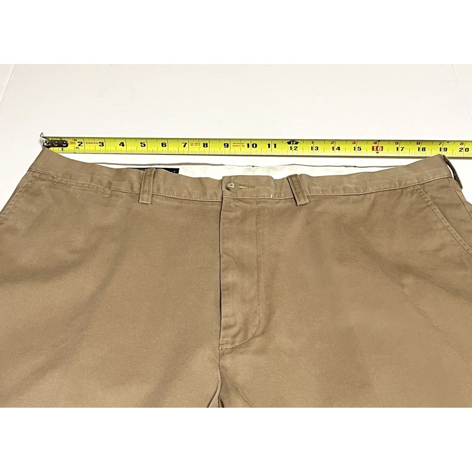 Polo Ralph Lauren VINTAGE Polo Ralph Lauren Prospect Pants Mens 38x32 Chino Beige Flat Front Straight Leg Shirt? Size US M / EU 48-50 / 2 - 3 Thumbnail