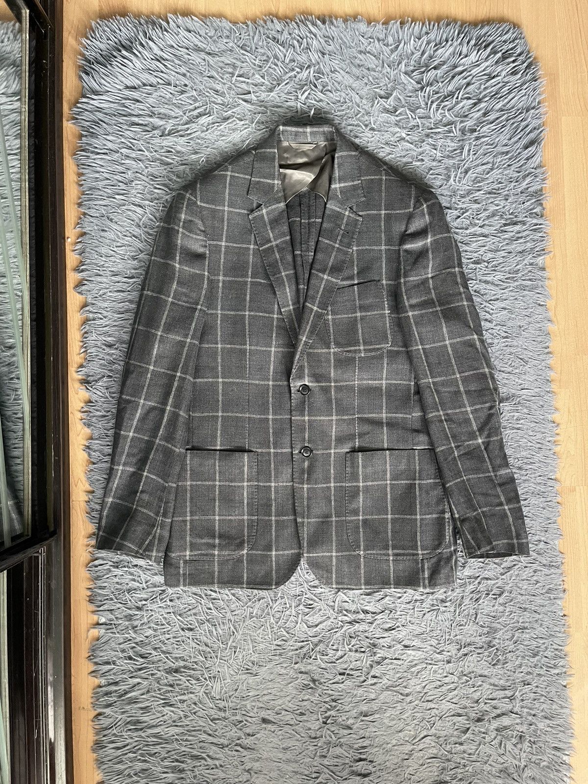 S.T. Dupont Ermenegildo Zegna wool linen silk blazer jacket