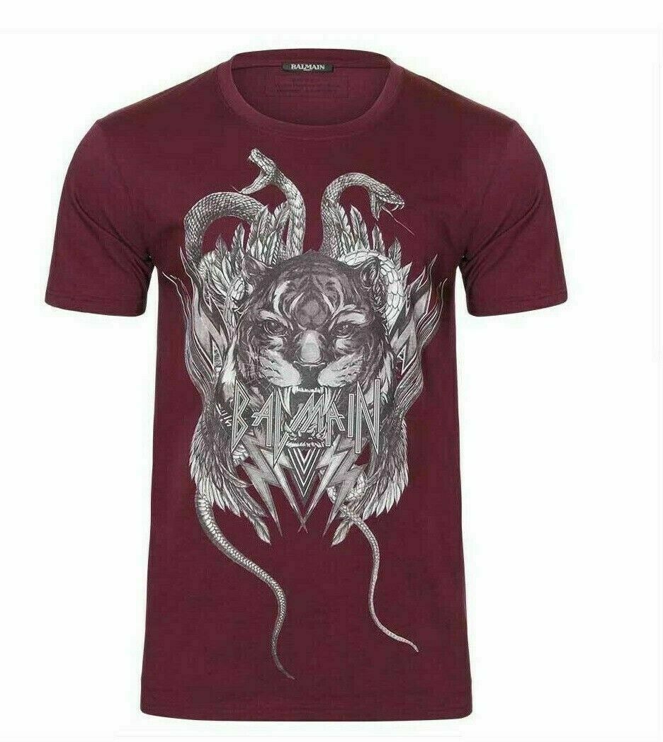 Balmain BALMAIN FW 2017 Tiger Print TShirt Decarnin Rousteing Size US M / EU 48-50 / 2 - 3 Thumbnail