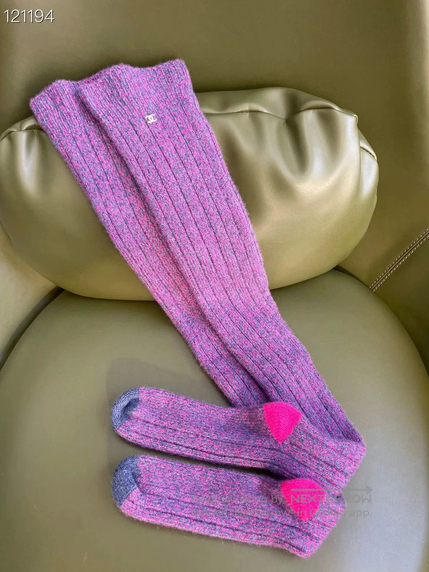 Chanel Chanel 22K Purple Cashmere Tights. Size ONE SIZE - 5 Thumbnail