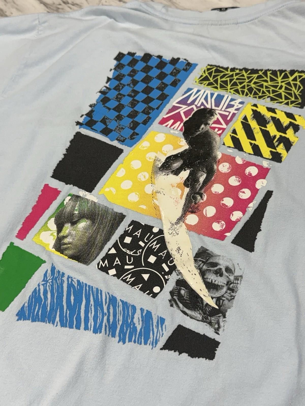 Other Maui and Sons Pastel Blue Surfer Graphic Tee Size L #8 Size US L / EU 52-54 / 3 - 2 Thumbnail