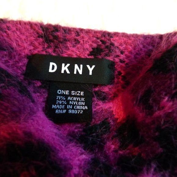 DKNY DKNY Fuzzy Animal Print Knit Twist Headband Size ONE SIZE - 6 Thumbnail