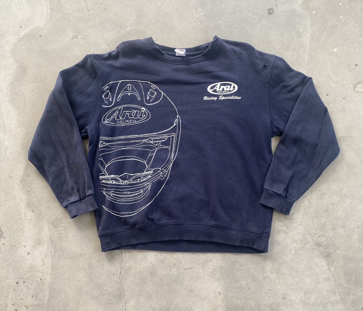 Japanese Brand × Vintage VINTAGE ARAI RACING SPECIALITIES SWEATSHIRT Size US L / EU 52-54 / 3 - 1 Thumbnail