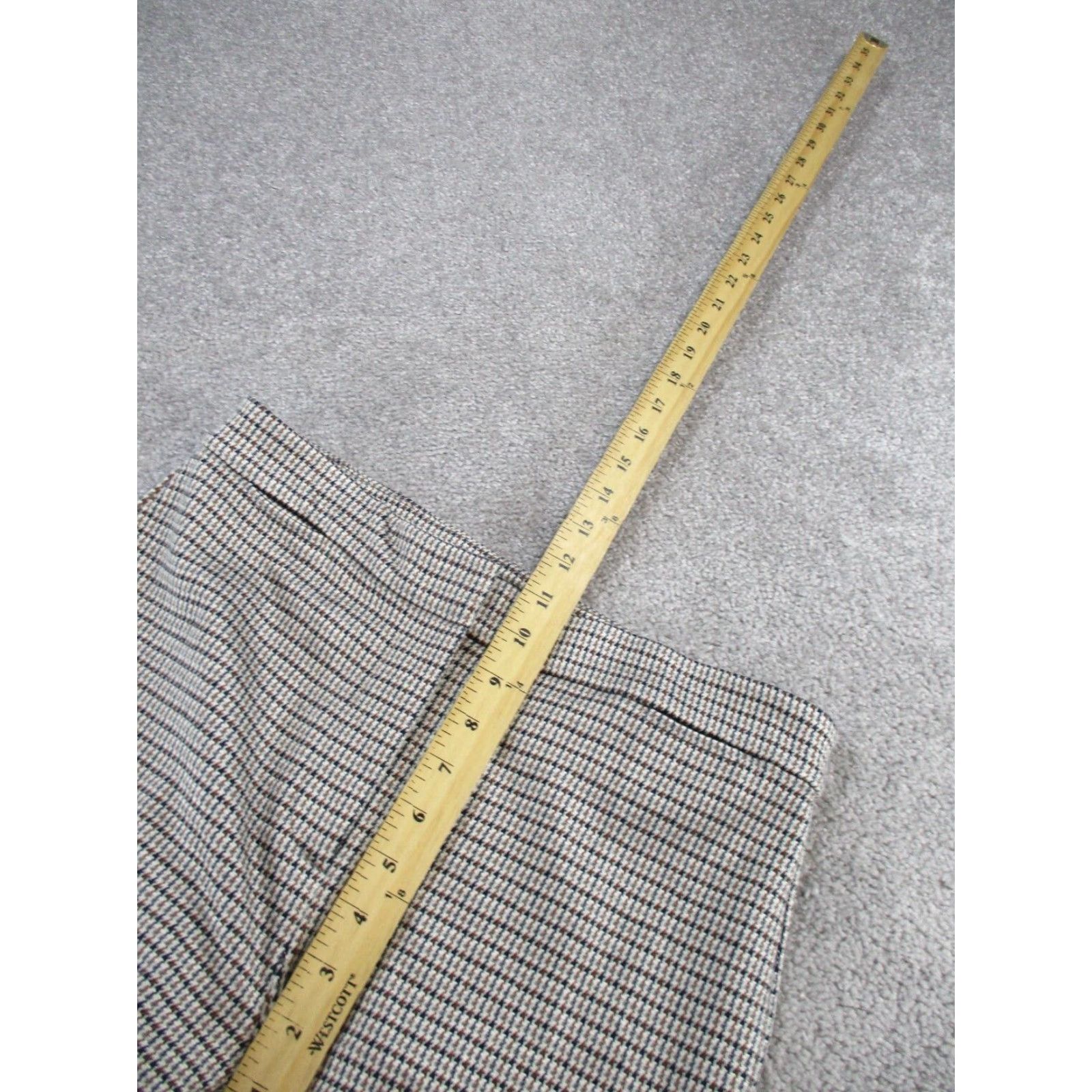 Theory Theory Dress Pants Womens 6 Gray Black Brown Check Stratton Knit Straight Dress Pants Womens 6 Gray Check Theory Ladies File? Size 28" / US 6 / IT 42 - 6 Thumbnail