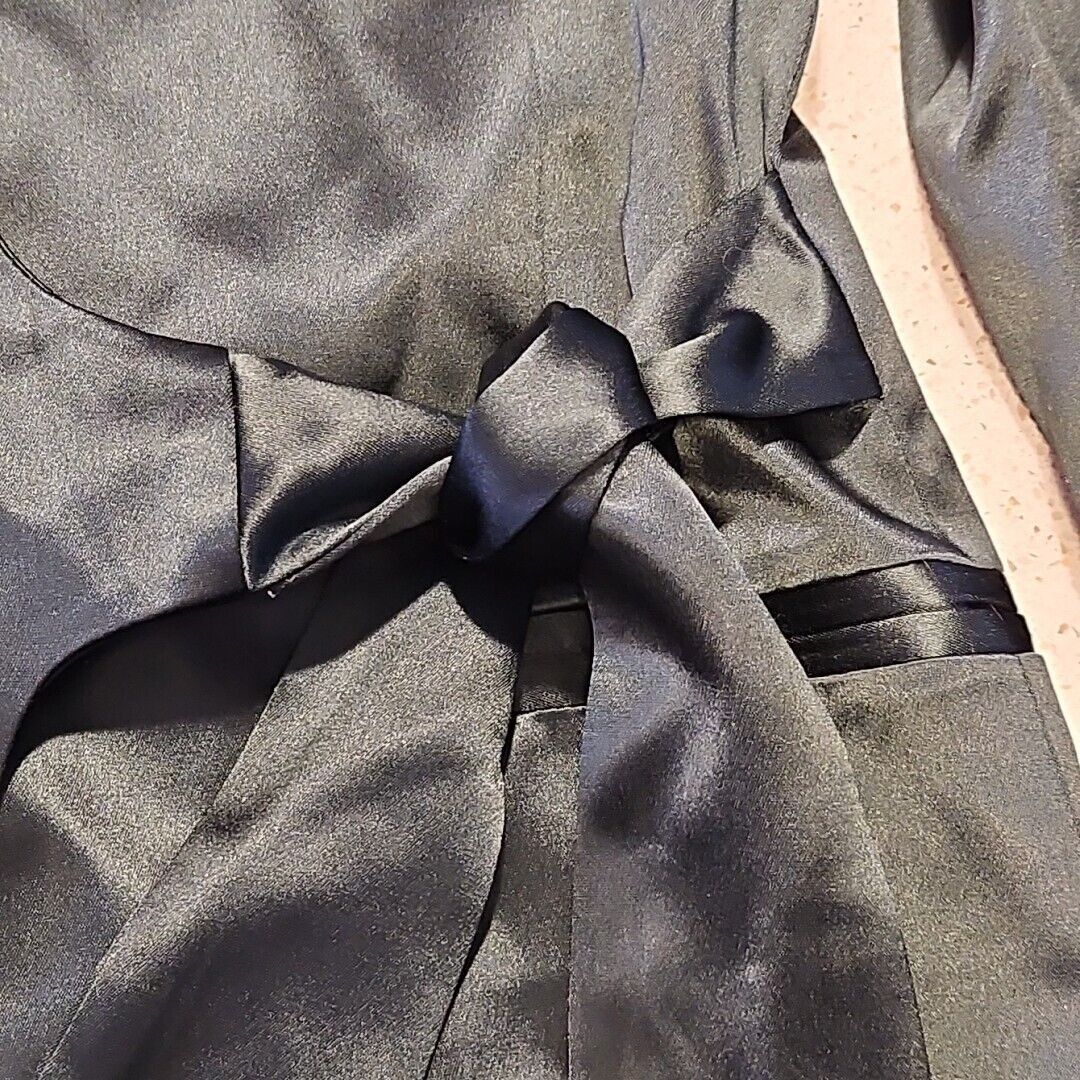 Other Lattelier Pant Suit Womens M Tie Waist Tuxedo Blazer Satin G Size M / US 6-8 / IT 42-44 - 7 Thumbnail