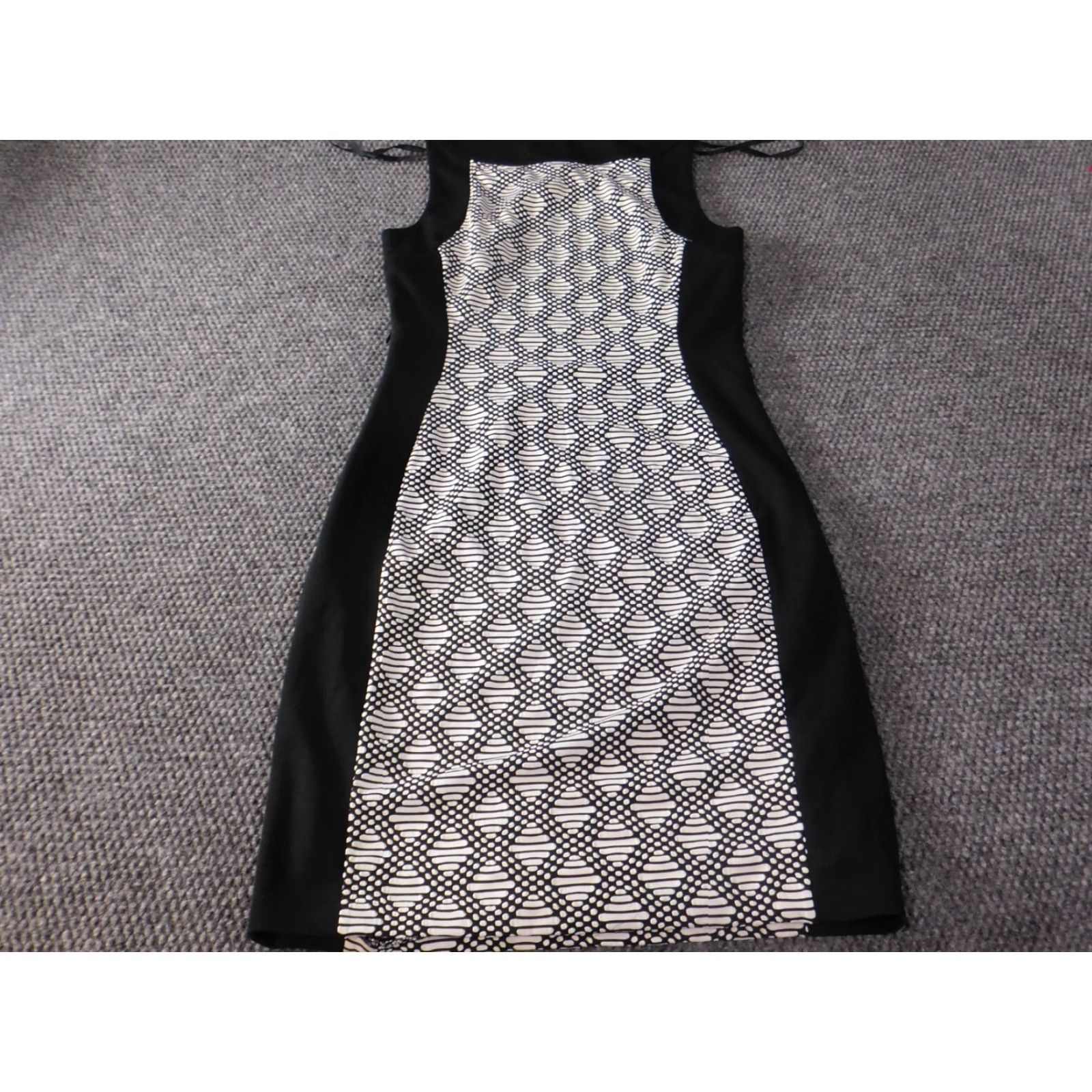 Calvin Klein Calvin Klein Womens Dress A-Line Zip Knit Polyester Plaid Gray 4 Short Sleeveless Crew Neck Casual Summer Size 27" / US 4 / IT 40 - 7 Thumbnail