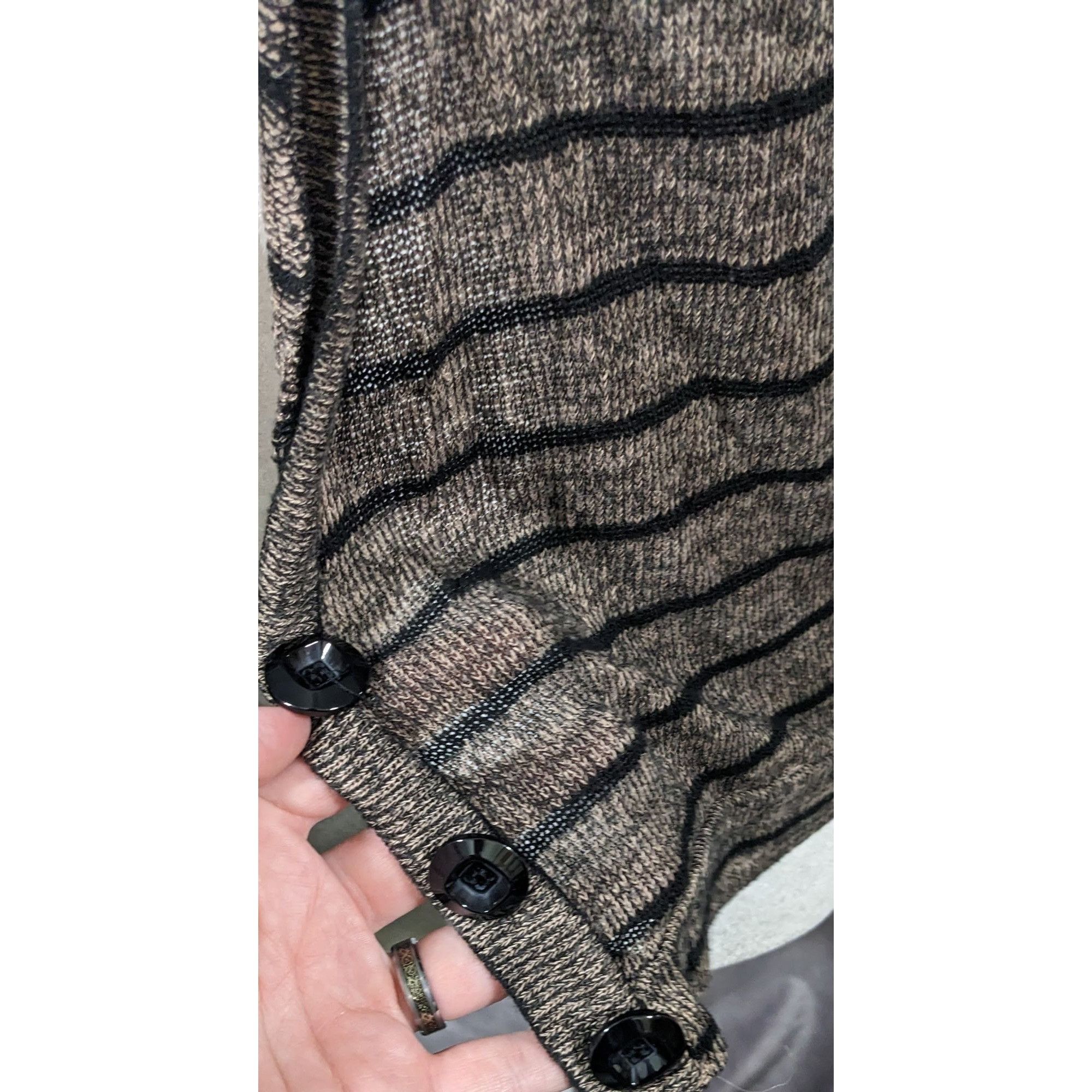 American Rag Retro Preppy Black And Brown Lace Cardigan by American Rag Size S / US 4 / IT 40 - 5 Thumbnail