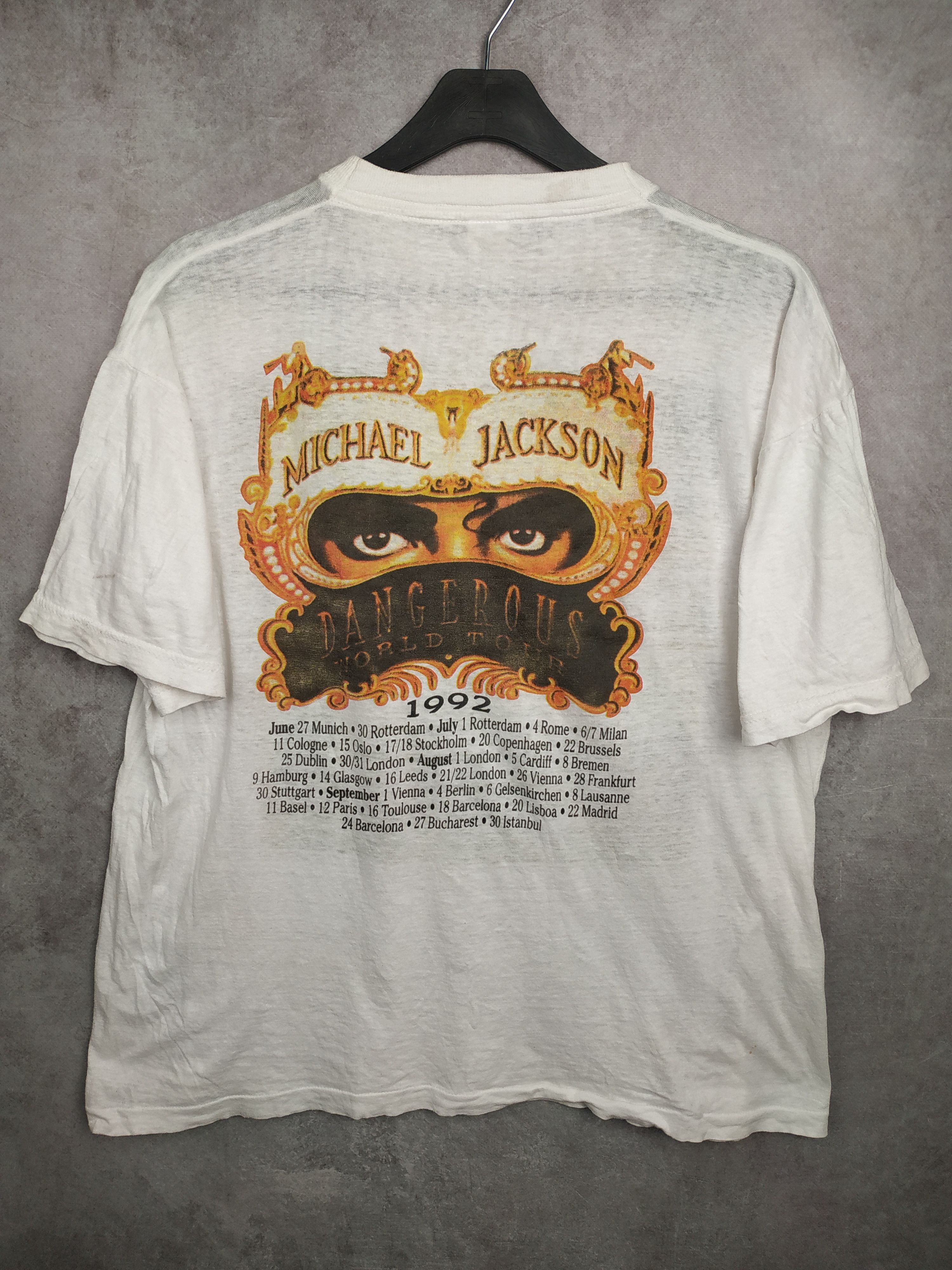 Michael Jackson × Vintage Michael Jackson Dangerous World Tour Tee