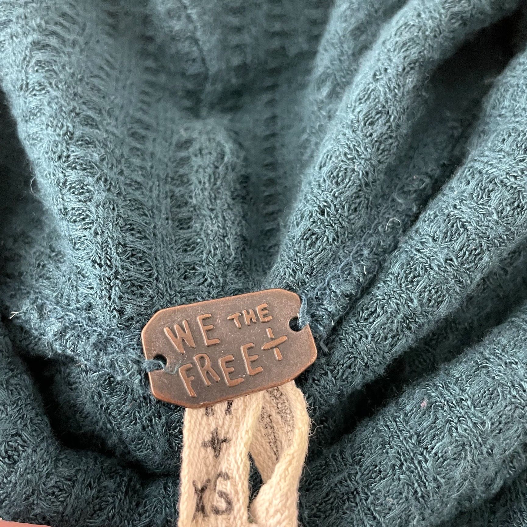 Vintage We The Free Flowy Turtleneck Long Sleeve Sweater Women's XS Green Size XS / US 0-2 / IT 36-38 - 3 Thumbnail