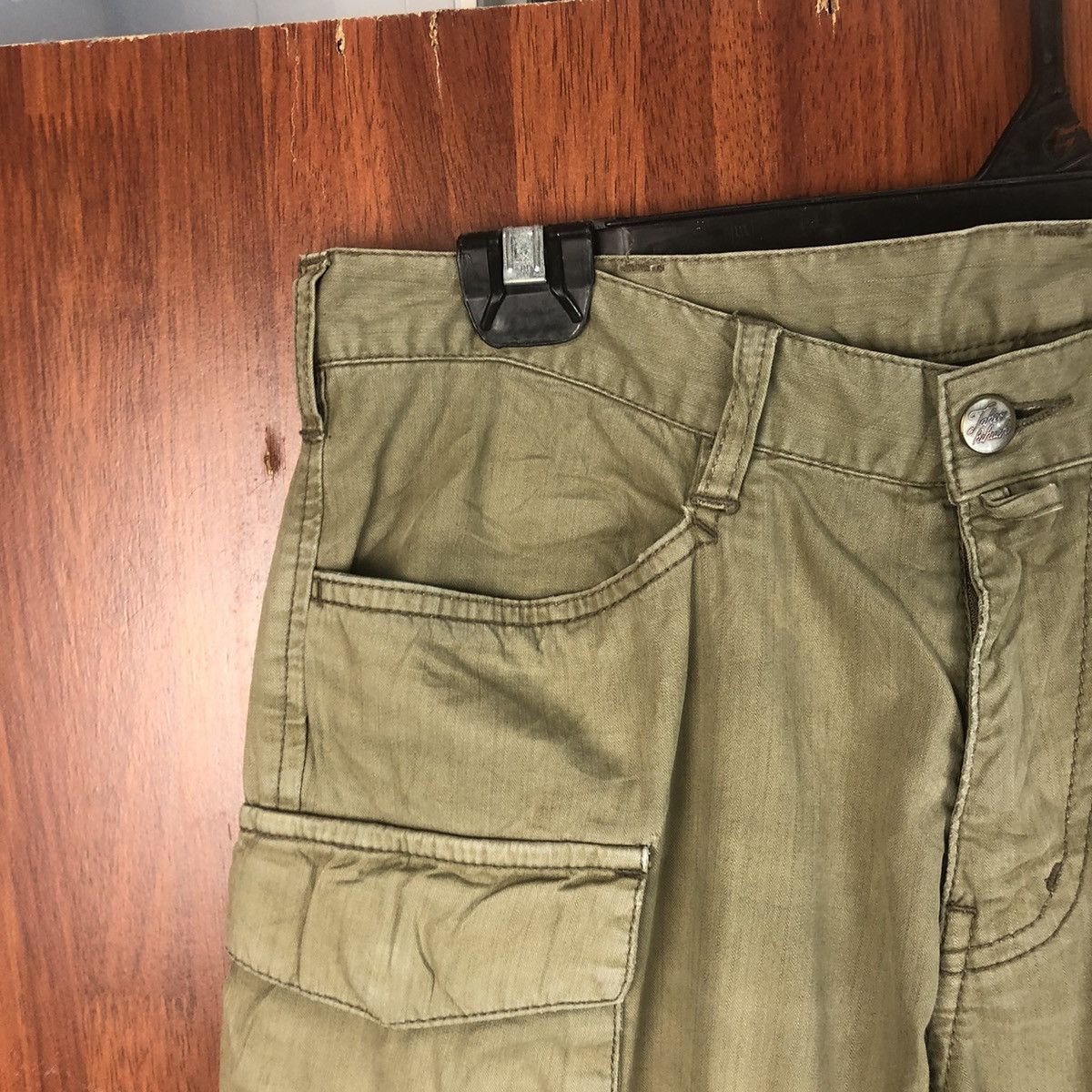 Japanese Brand × Takeo Kikuchi Takeo Kikuchi Green Cargo Multipocket Pants #7519 Size US 30 / EU 46 - 4 Thumbnail