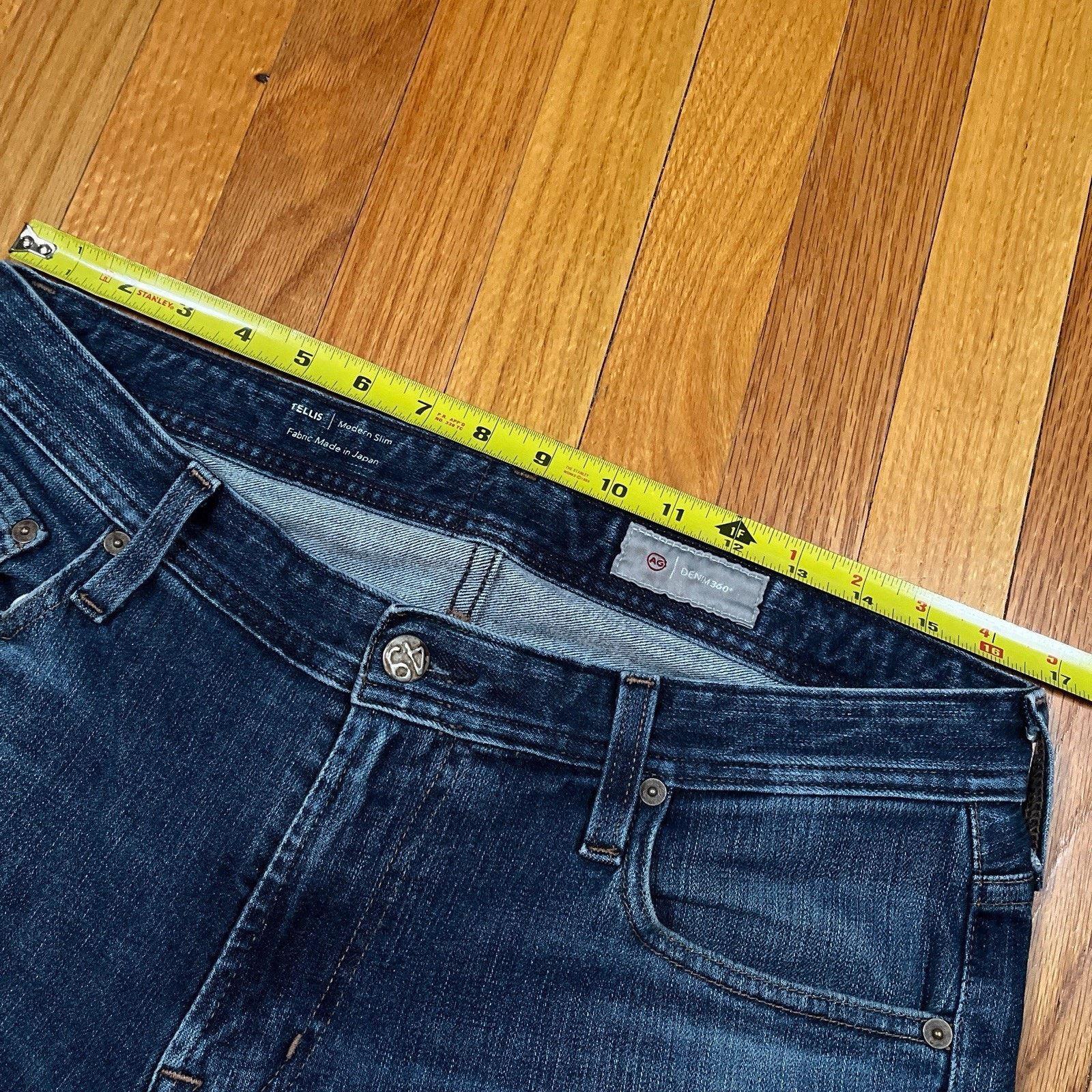 AG Adriano Goldschmied AG-ED 360 Goldschmied Jeans Tellis Modern Slim Japan Denim Size US 34 / EU 50 - 5 Thumbnail