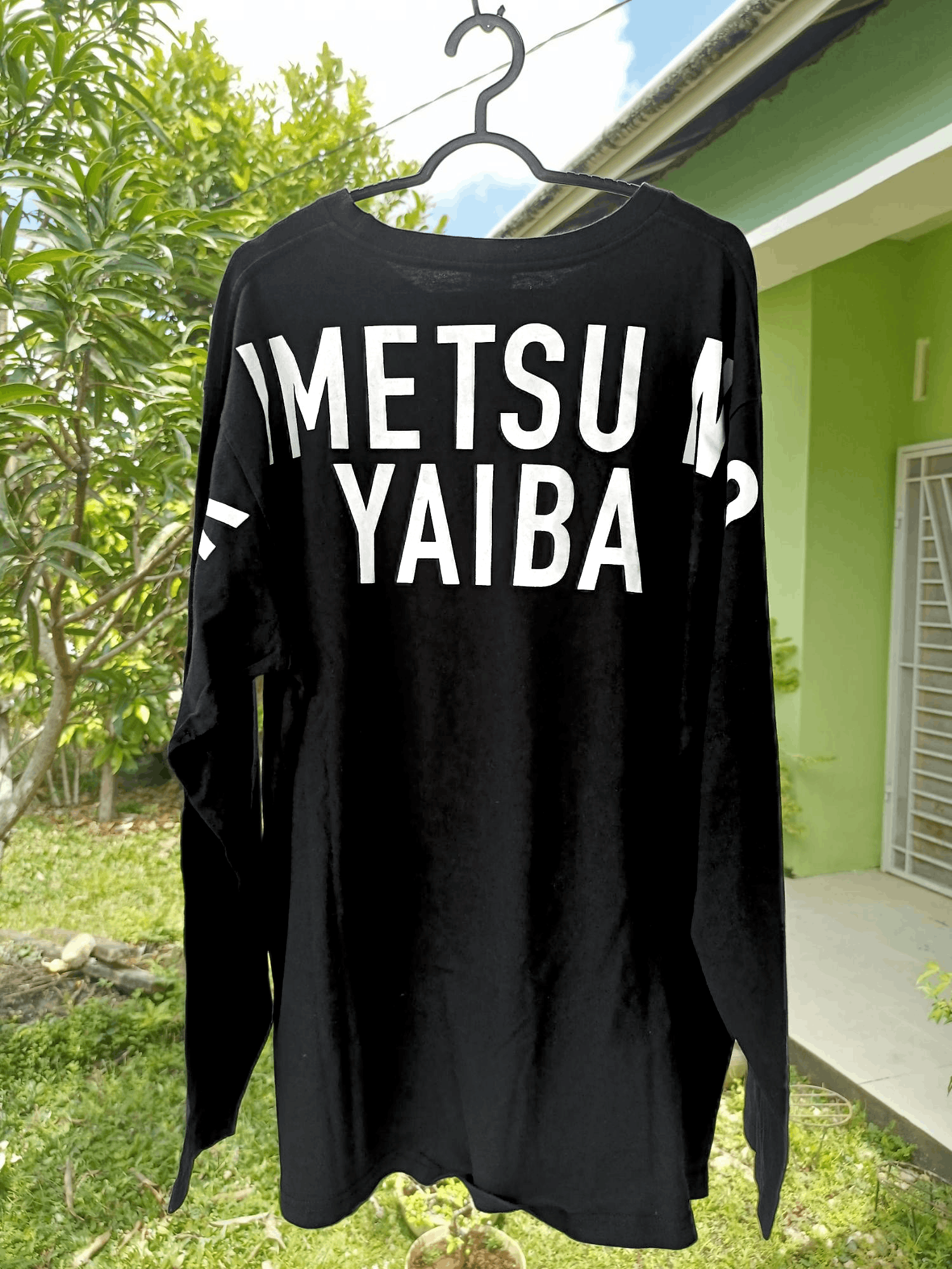Anime × Cartoon Network × Japanese Brand "DEMON SLAYER" KIMETSU NO YAIBA LONG SLEEVE TSHIRT Size US XL / EU 56 / 4 - 6 Thumbnail