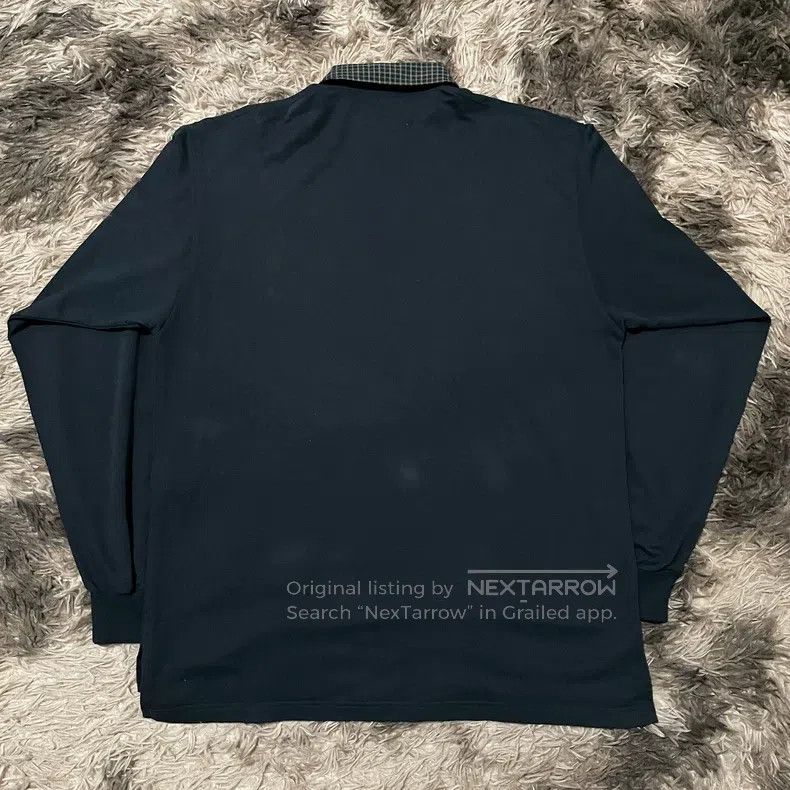 Balenciaga Balenciaga Solid Plaid Collar Long Sleeve Polo Shirt Size US S / EU 44-46 / 1 - 2 Thumbnail
