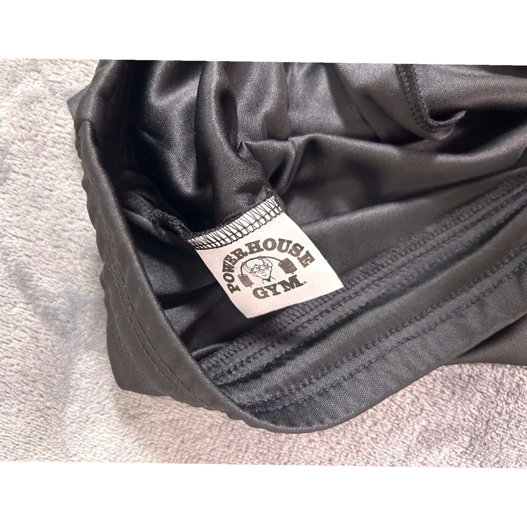 Vintage Y2K Powerhouse Gym Men's Performance Training Shorts XL Black Athletic NWT Size US 36 / EU 52 - 6 Thumbnail