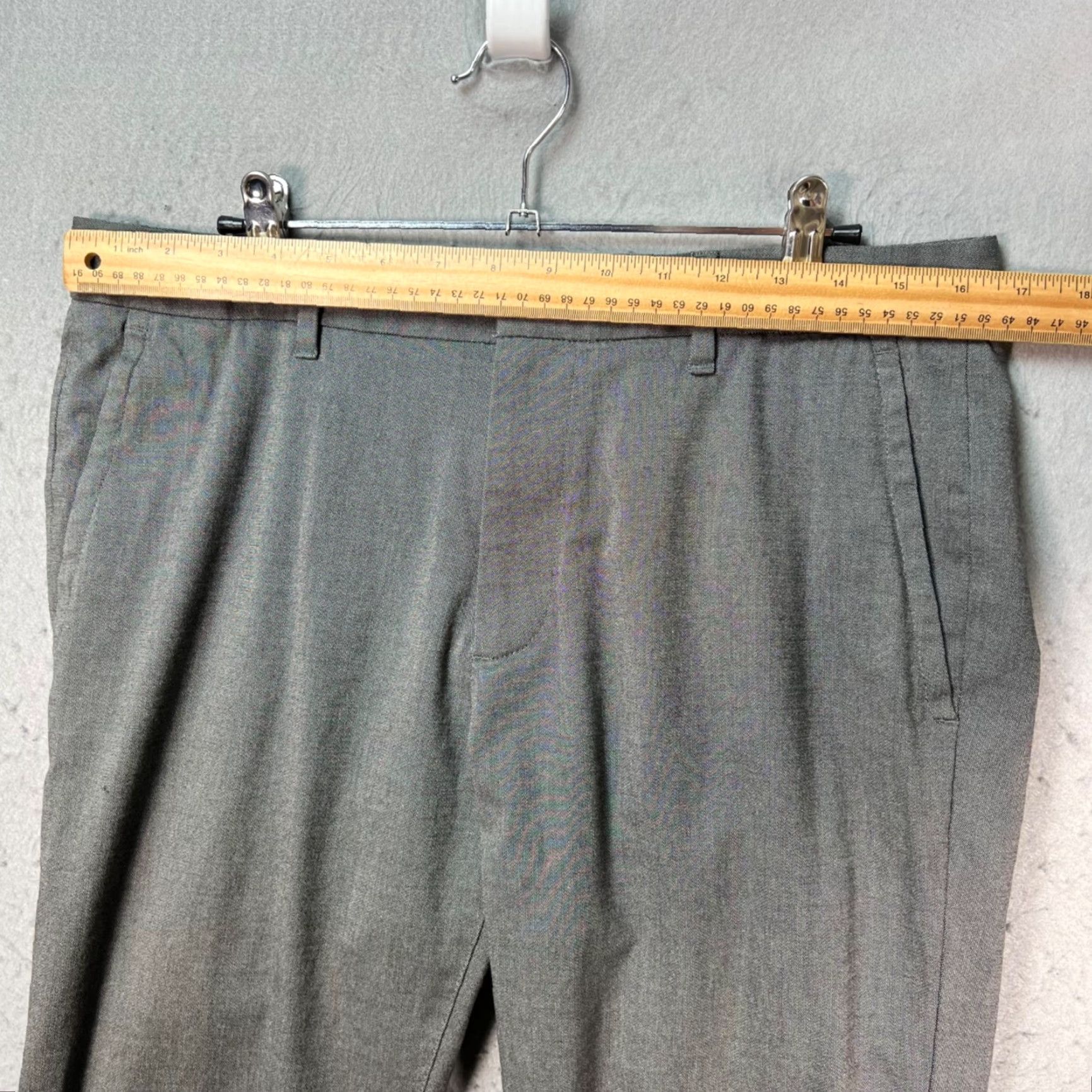 Bonobos Bonobos Slim Fit Gray Dress Pants Cotton Blend Men's 32 x 30 Slim Front Flat Front Casual Business Pants Size US 32 / EU 48 - 6 Thumbnail