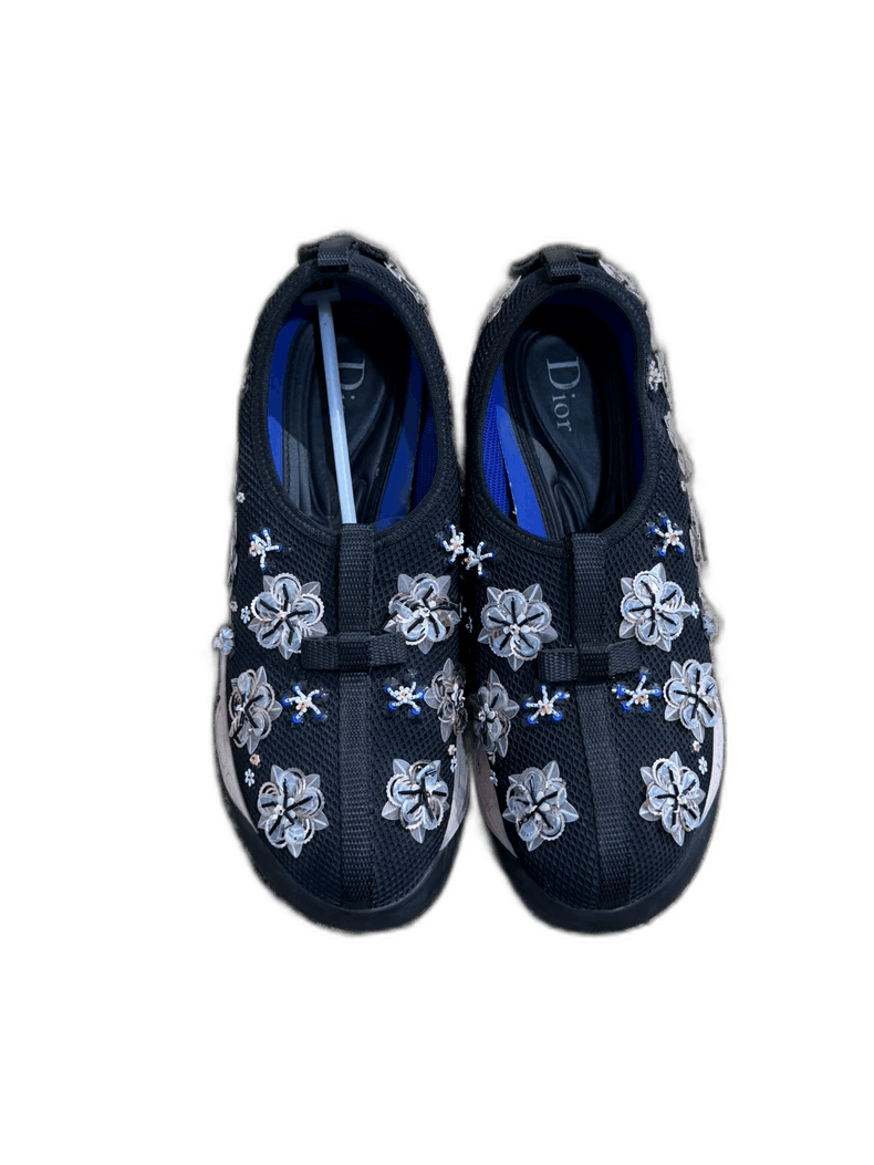Dior Dior Dior Black Floral Design Garden Shoes Size 36-2507 Size US 6 / IT 36 - 1 Thumbnail