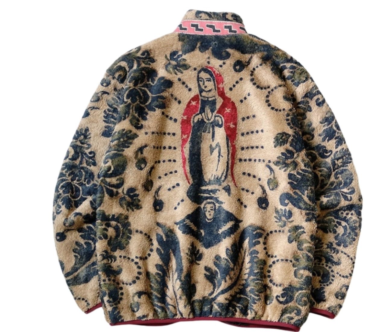Kapital Kapital Damask Fleece Zip Sweater Jacket Virgin Maria Size 5 Size US XL / EU 56 / 4 - 2 Thumbnail