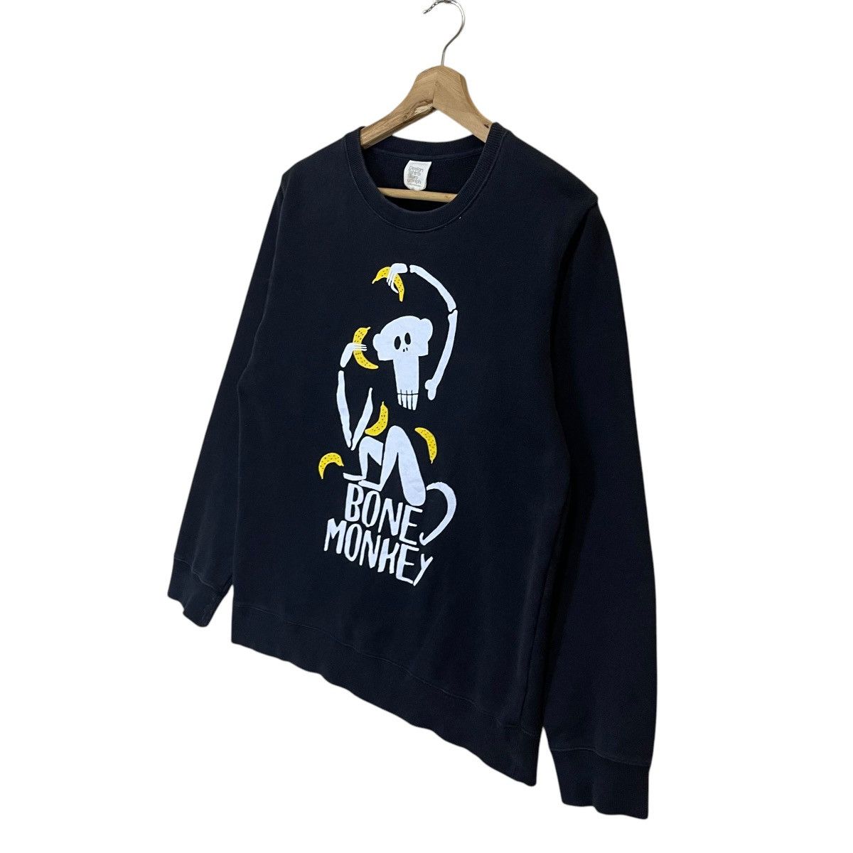 Japanese Brand BONE MONKEY BIG LOGO CREWNECK SWEATSHIRT Size US M / EU 48-50 / 2 - 3 Thumbnail