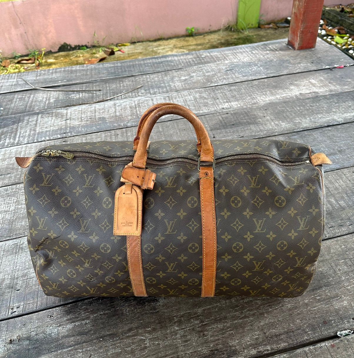 Pre-owned Louis Vuitton Bag Keepall In Brown