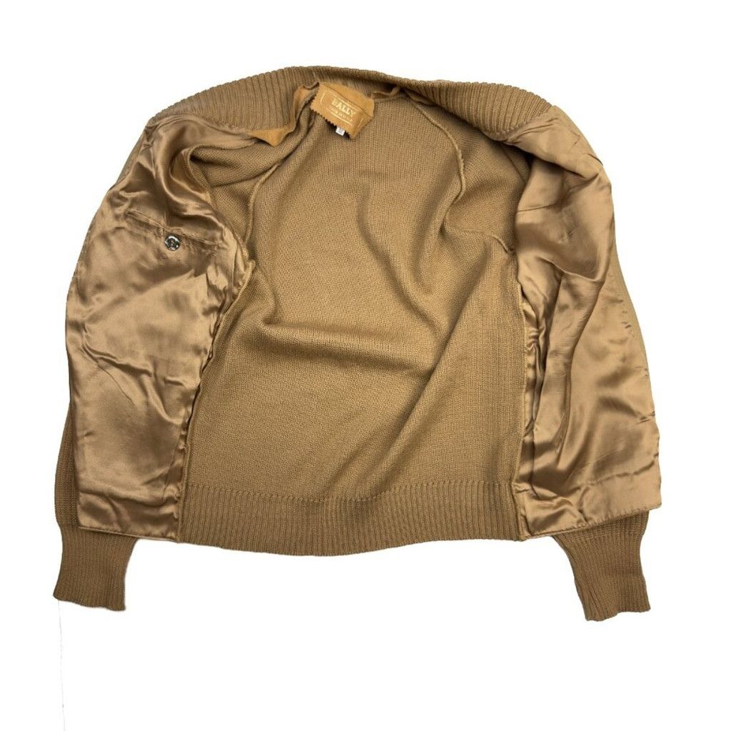 Bally BALLY Heritage Suede Tan Knitted Western Boho Jacket Zip-Up Size M / US 6-8 / IT 42-44 - 9 Thumbnail