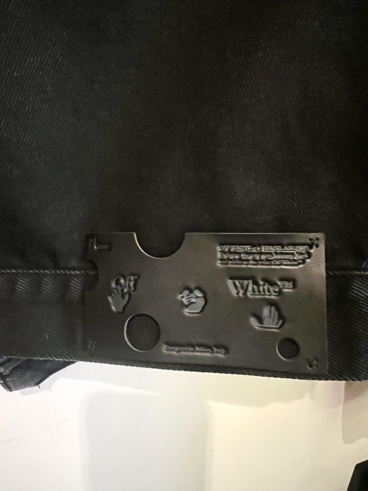 Off-White × Virgil Abloh Virgil era rare black denim jacket Size US L / EU 52-54 / 3 - 12 Thumbnail