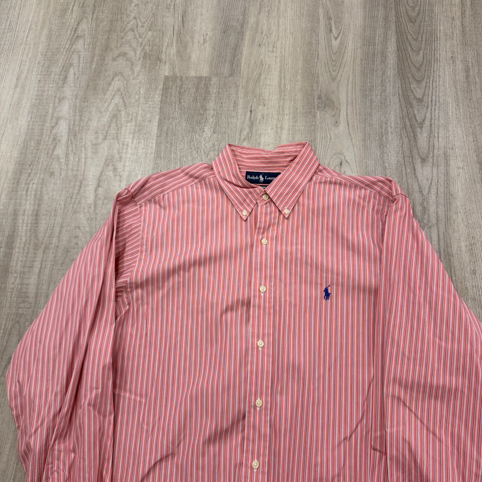 Polo Ralph Lauren Vintage Polo Ralph Lauren Classic Fit Shirt Mens Extra Large Size US XL / EU 56 / 4 - 2 Thumbnail